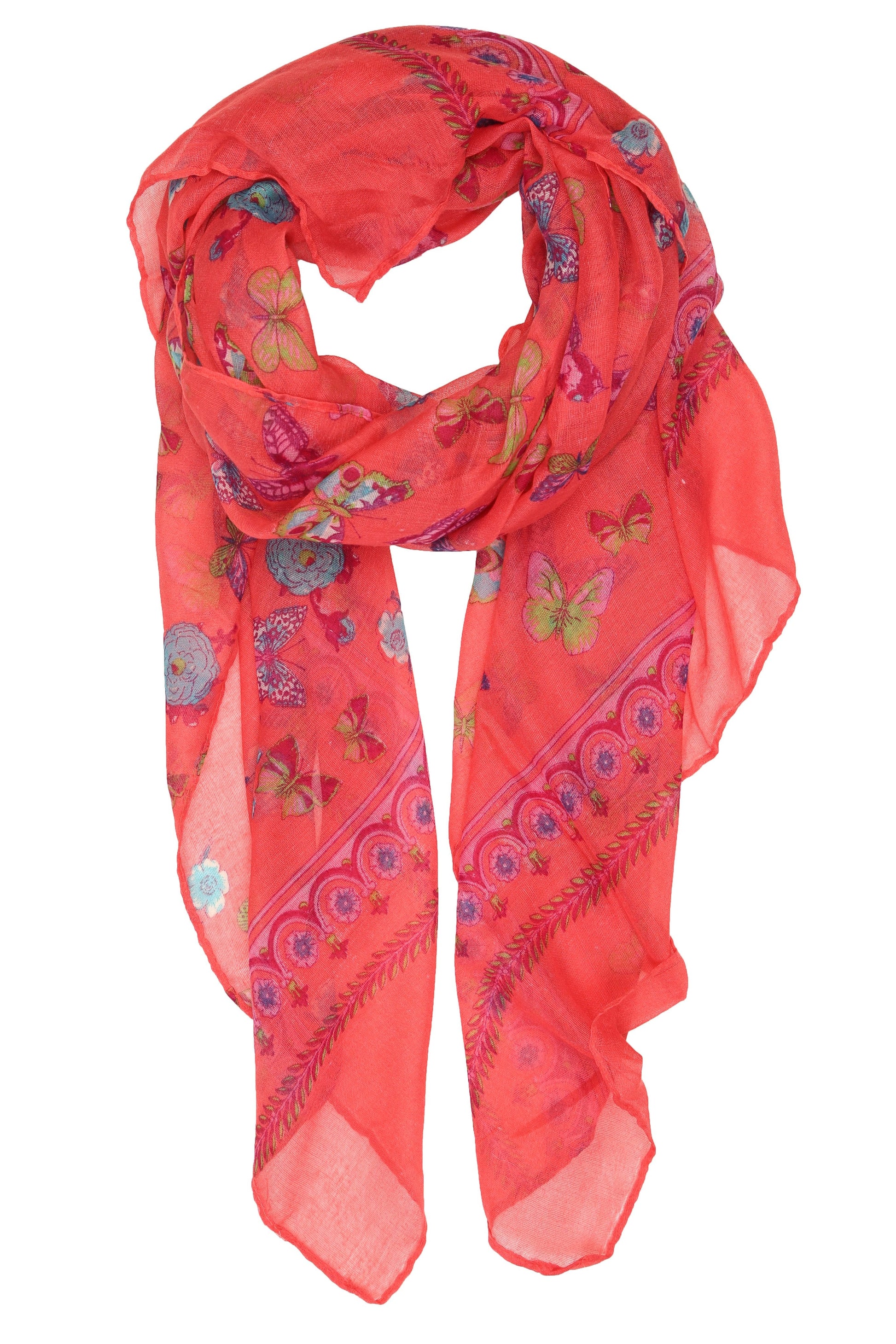 Sakkas Nichole summer gauze featherweight patterned versitile sheer scarf wrap - Concordia Style Boutique