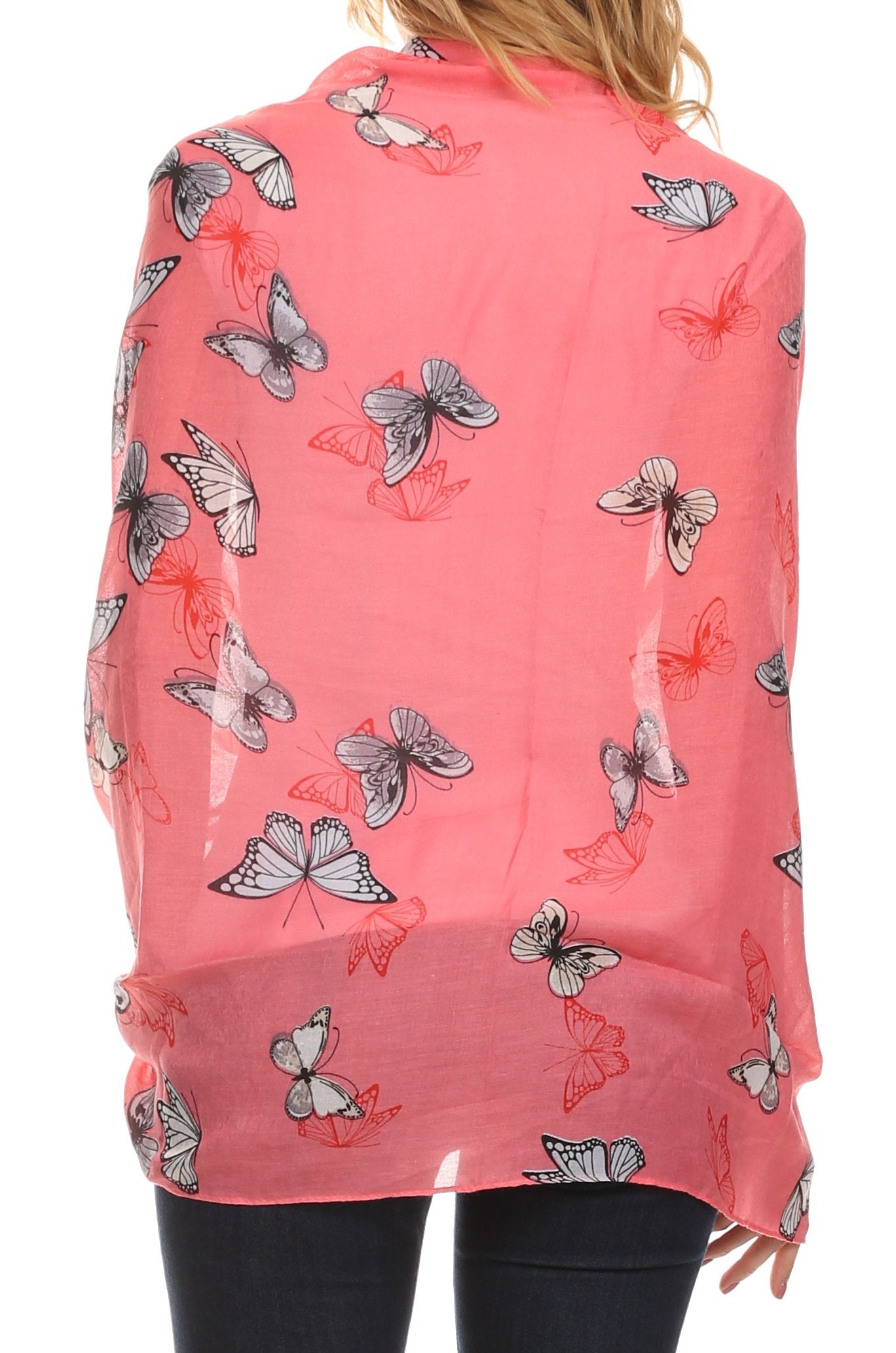 Sakkas Nichole summer gauze featherweight patterned versitile sheer scarf wrap - Concordia Style Boutique