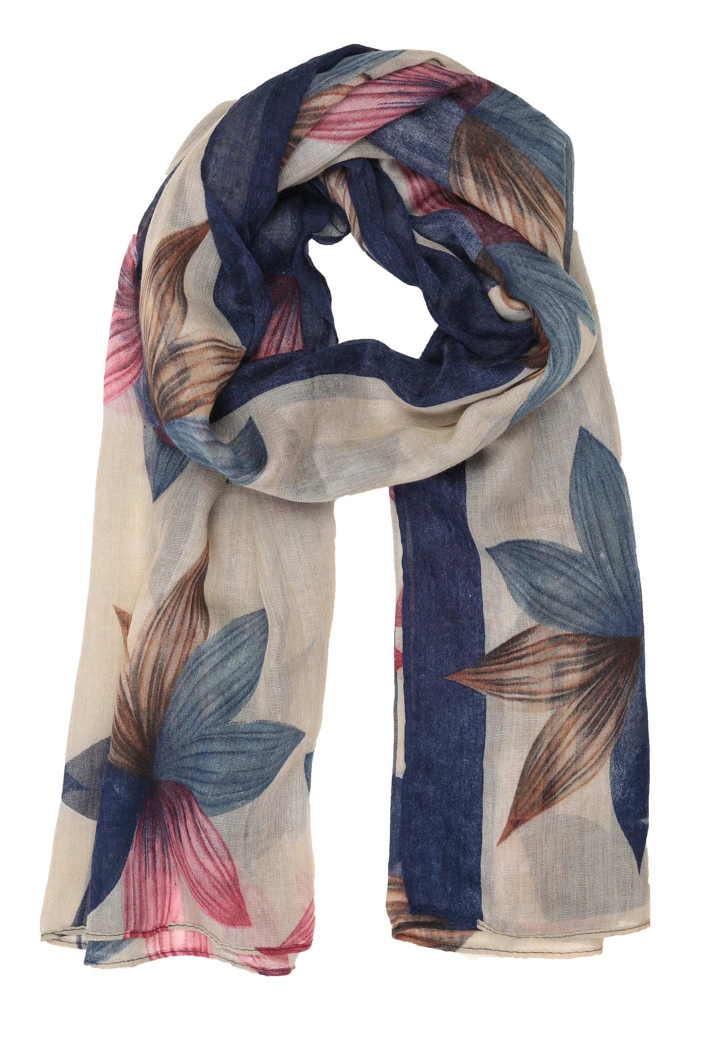 Sakkas Nichole summer gauze featherweight patterned versitile sheer scarf wrap - Concordia Style Boutique