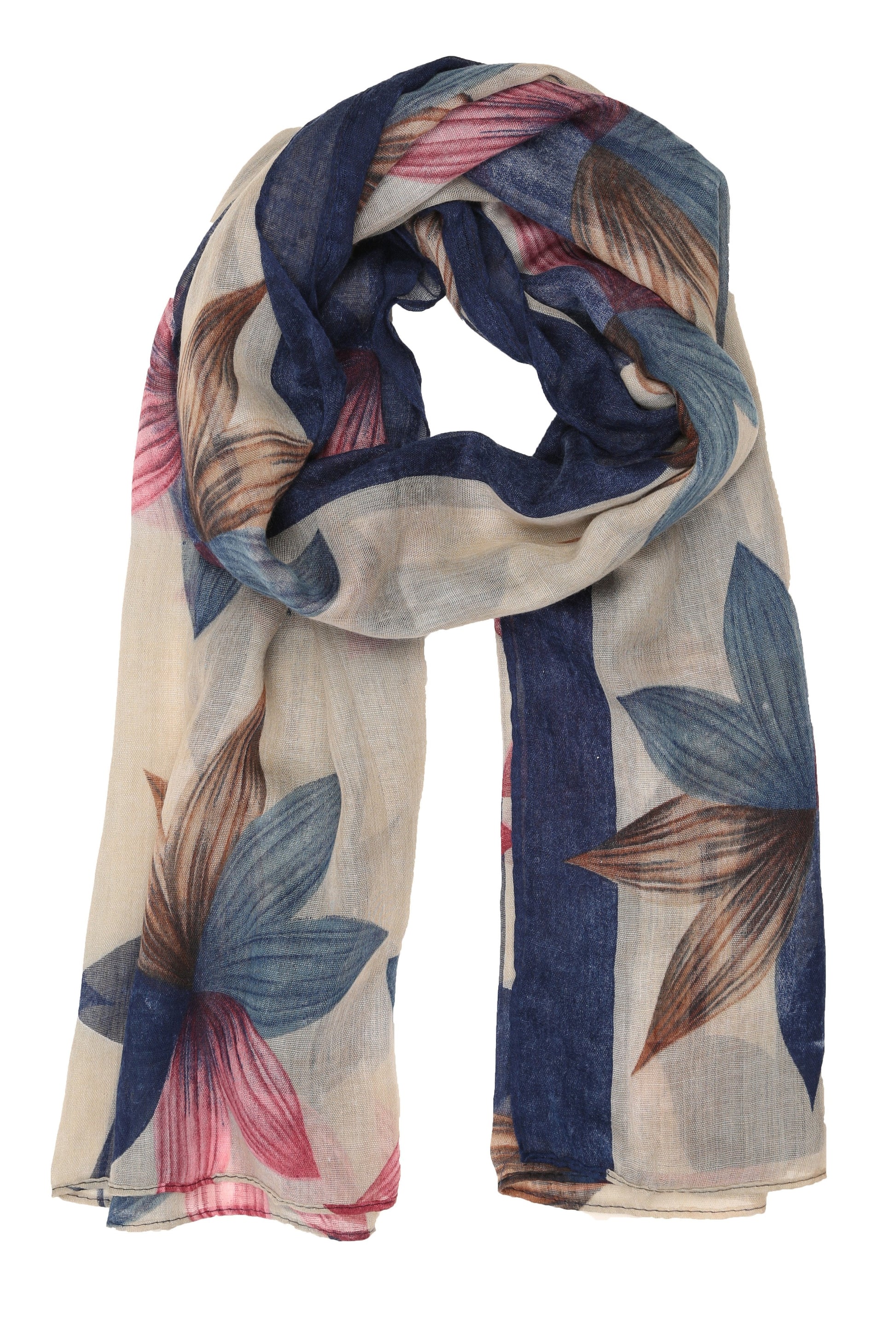 Sakkas Nichole summer gauze featherweight patterned versitile sheer scarf wrap - Concordia Style Boutique