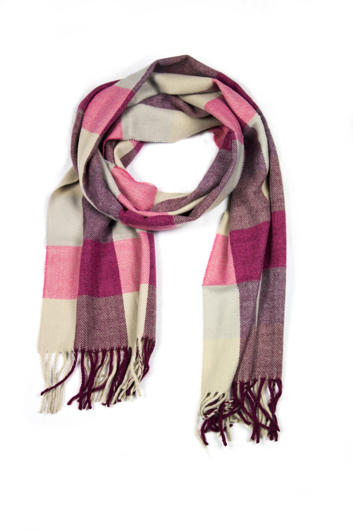 Sakkas Booker Cashmere Feel Solid Colored Unisex Winter Scarf With Fringe - Concordia Style Boutique