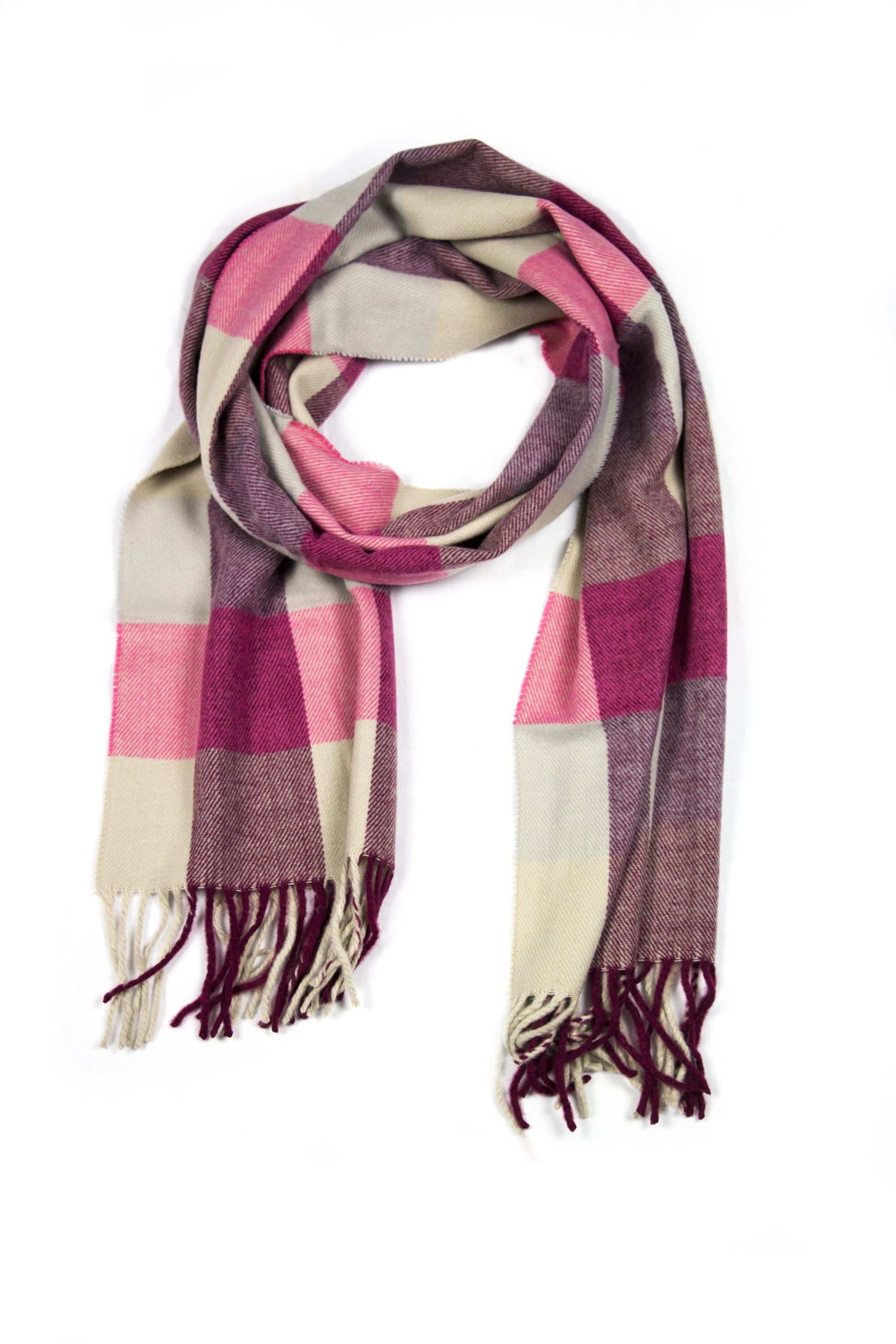 Sakkas Booker Cashmere Feel Solid Colored Unisex Winter Scarf With Fringe - Concordia Style Boutique