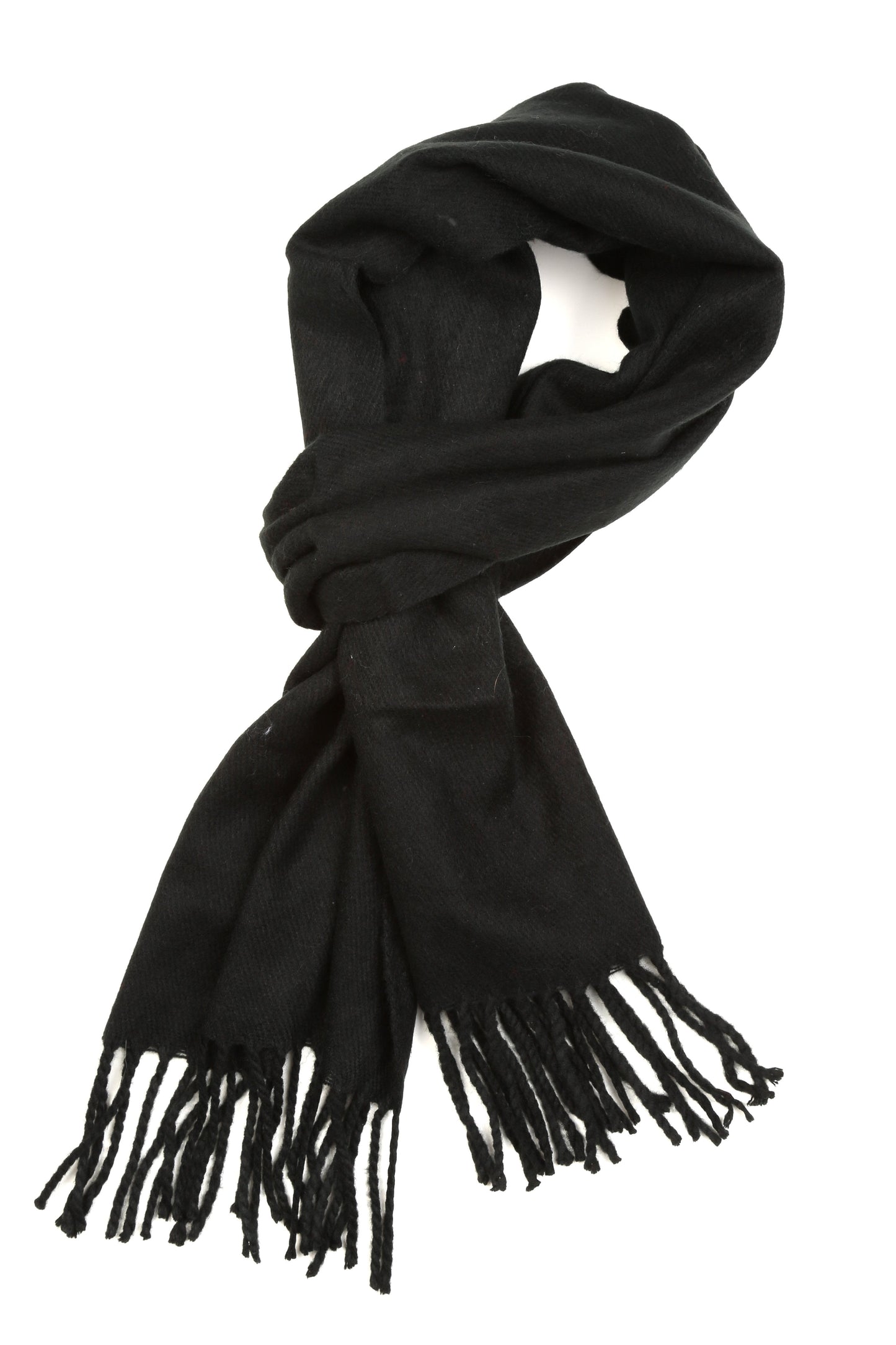 Sakkas Booker Cashmere Feel Solid Colored Unisex Winter Scarf With Fringe - Concordia Style Boutique