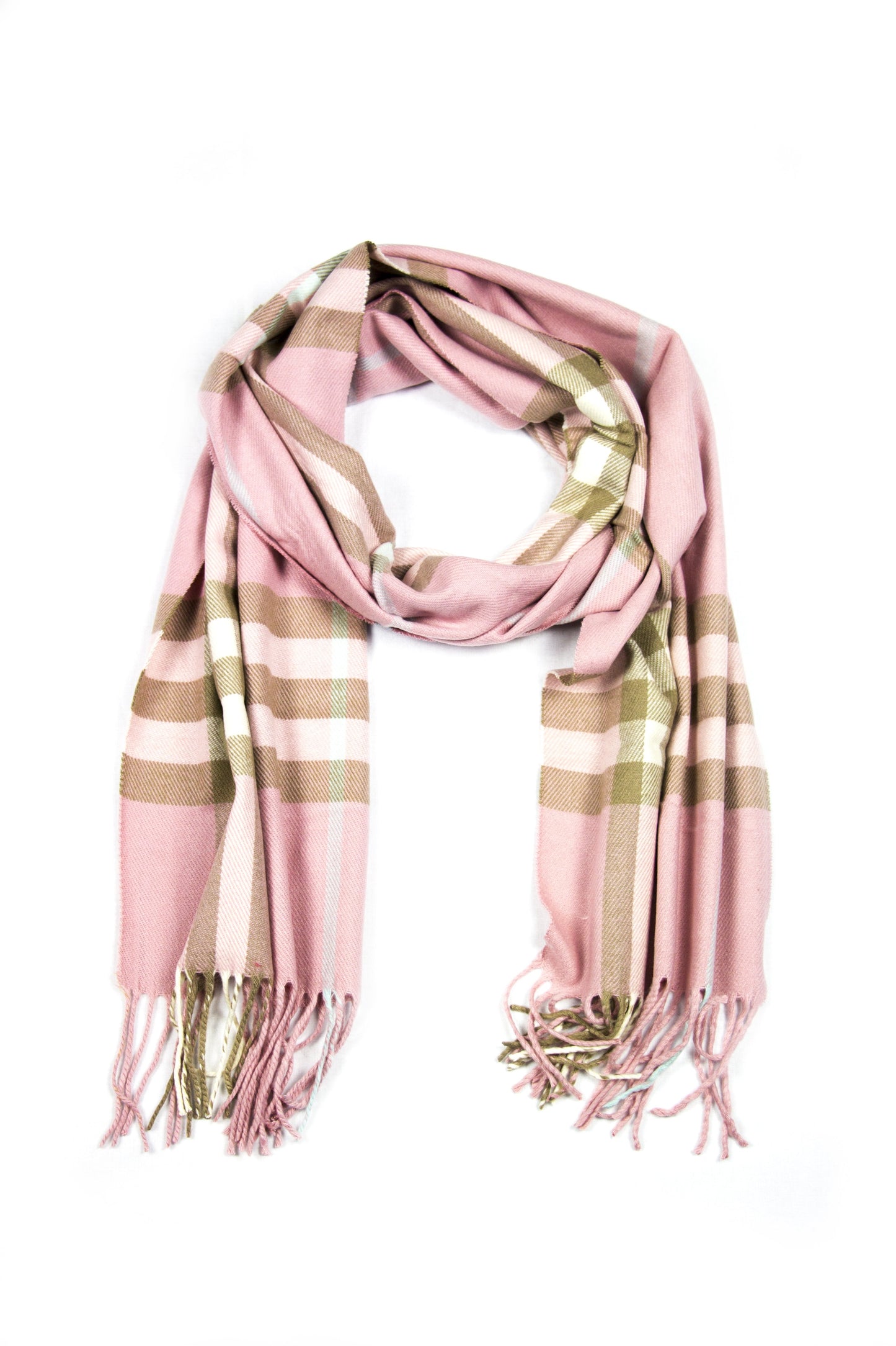 Sakkas Booker Cashmere Feel Solid Colored Unisex Winter Scarf With Fringe - Concordia Style Boutique