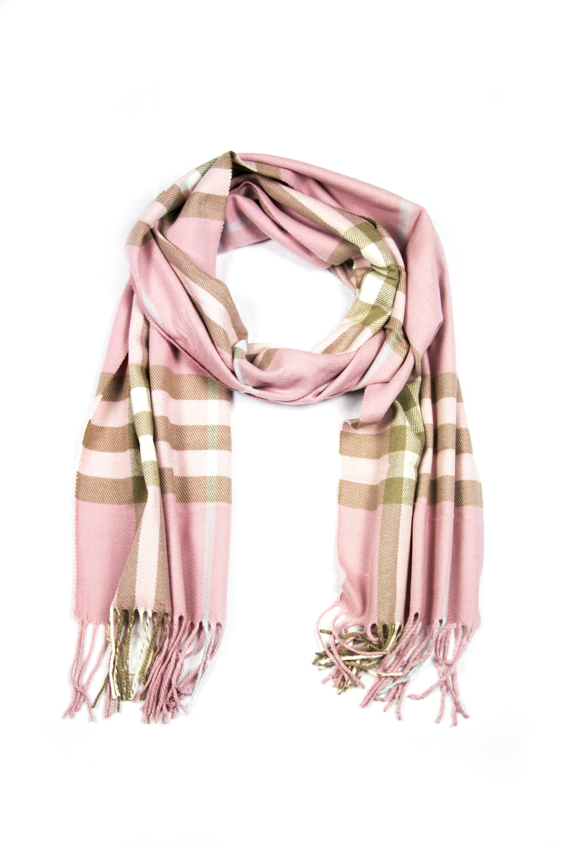 Sakkas Booker Cashmere Feel Solid Colored Unisex Winter Scarf With Fringe - Concordia Style Boutique