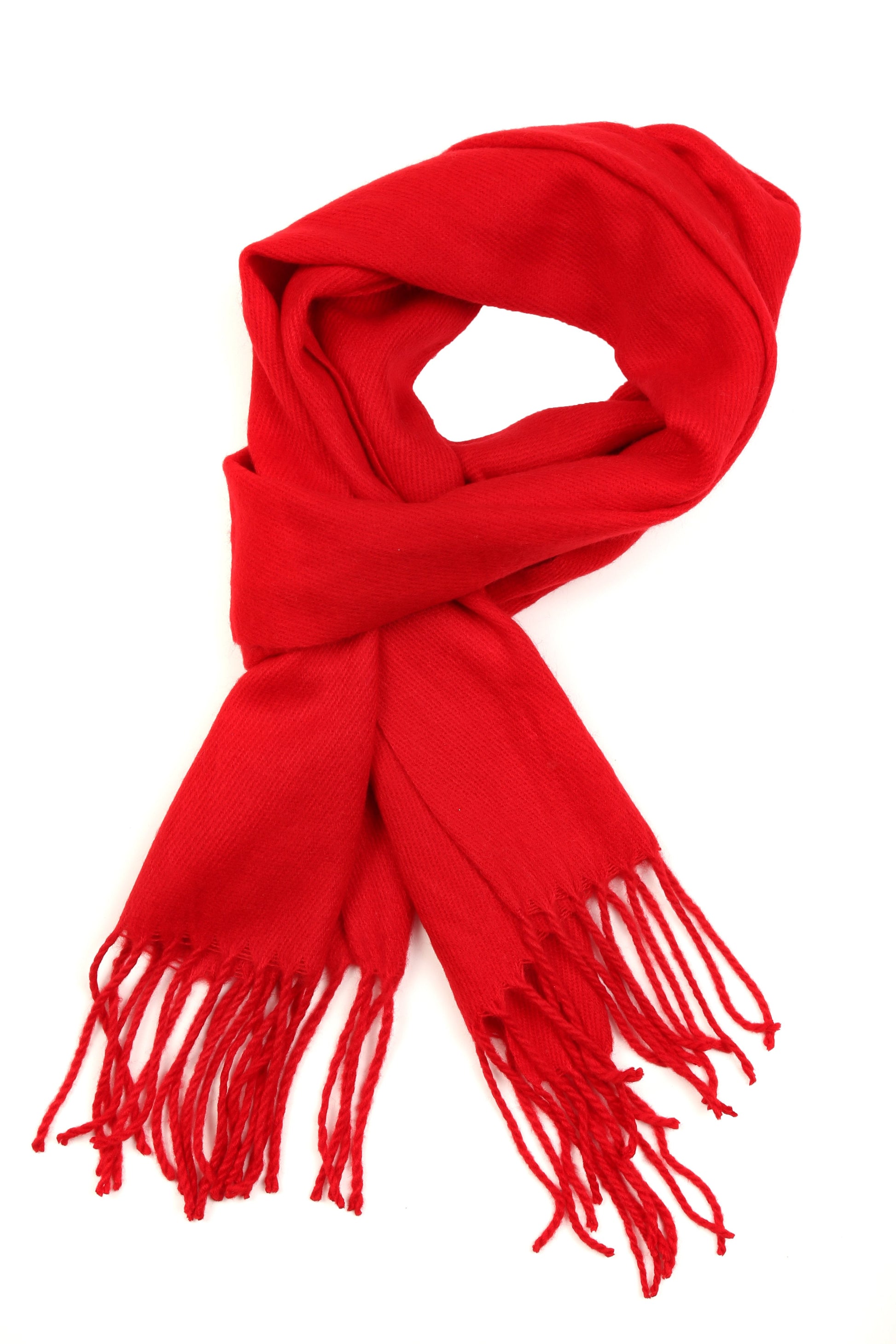 Sakkas Booker Cashmere Feel Solid Colored Unisex Winter Scarf With Fringe - Concordia Style Boutique