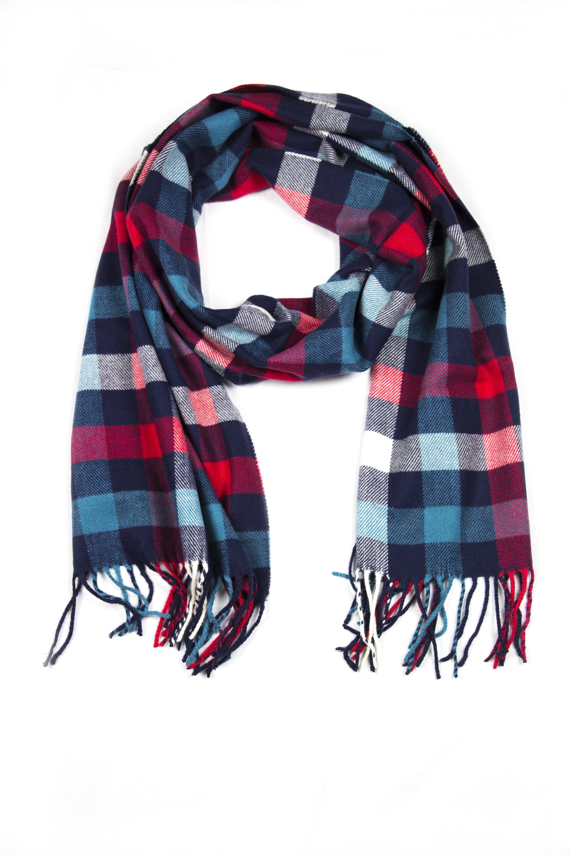 Sakkas Booker Cashmere Feel Solid Colored Unisex Winter Scarf With Fringe - Concordia Style Boutique
