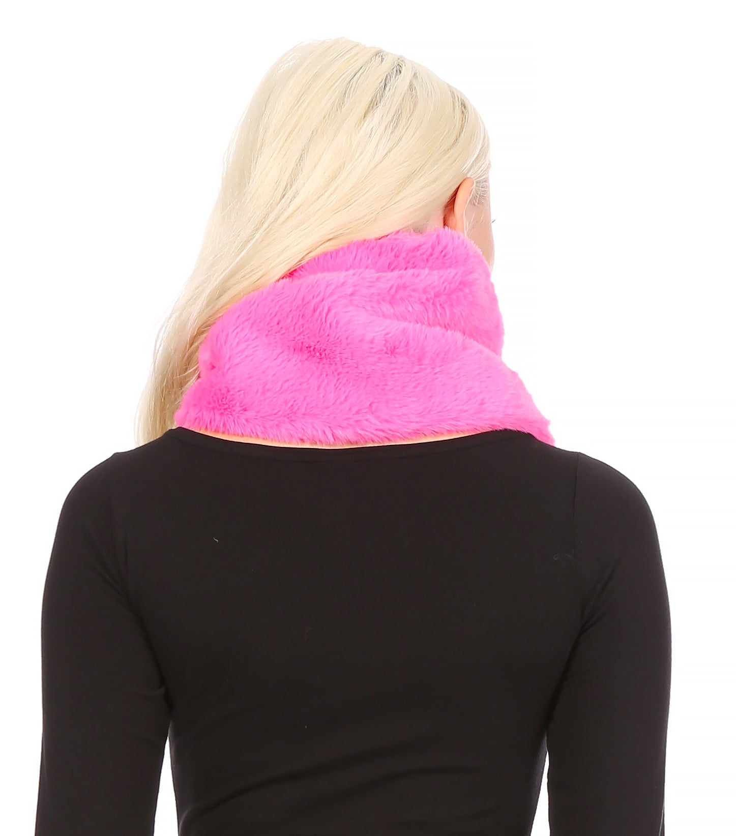 Sakkas Malen Long Rectangle Faux Fur Warm Soft Furry Wrap Around Loophole Scarf - Concordia Style Boutique