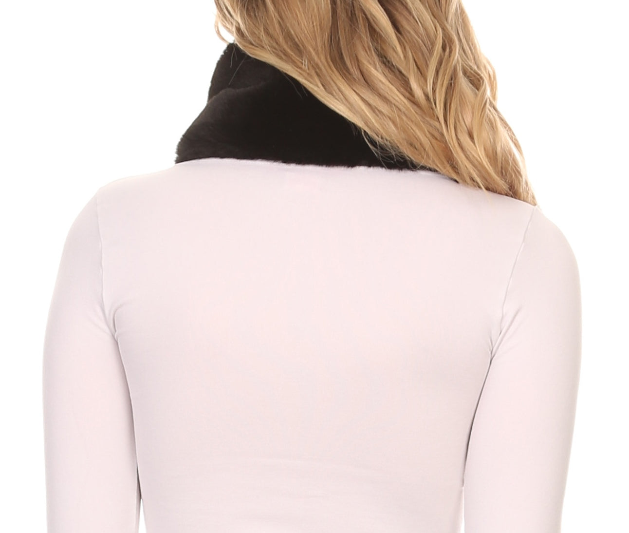 Sakkas Kiy Loophole Faux Fur Long Soft Warm Comfortable Textured Bow Scarf - Concordia Style Boutique
