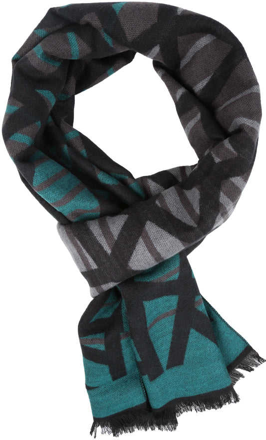 Sakkas Louek Long Wide Multi Colored Patterend UniSex Cashmere Feel Scarf - Concordia Style Boutique