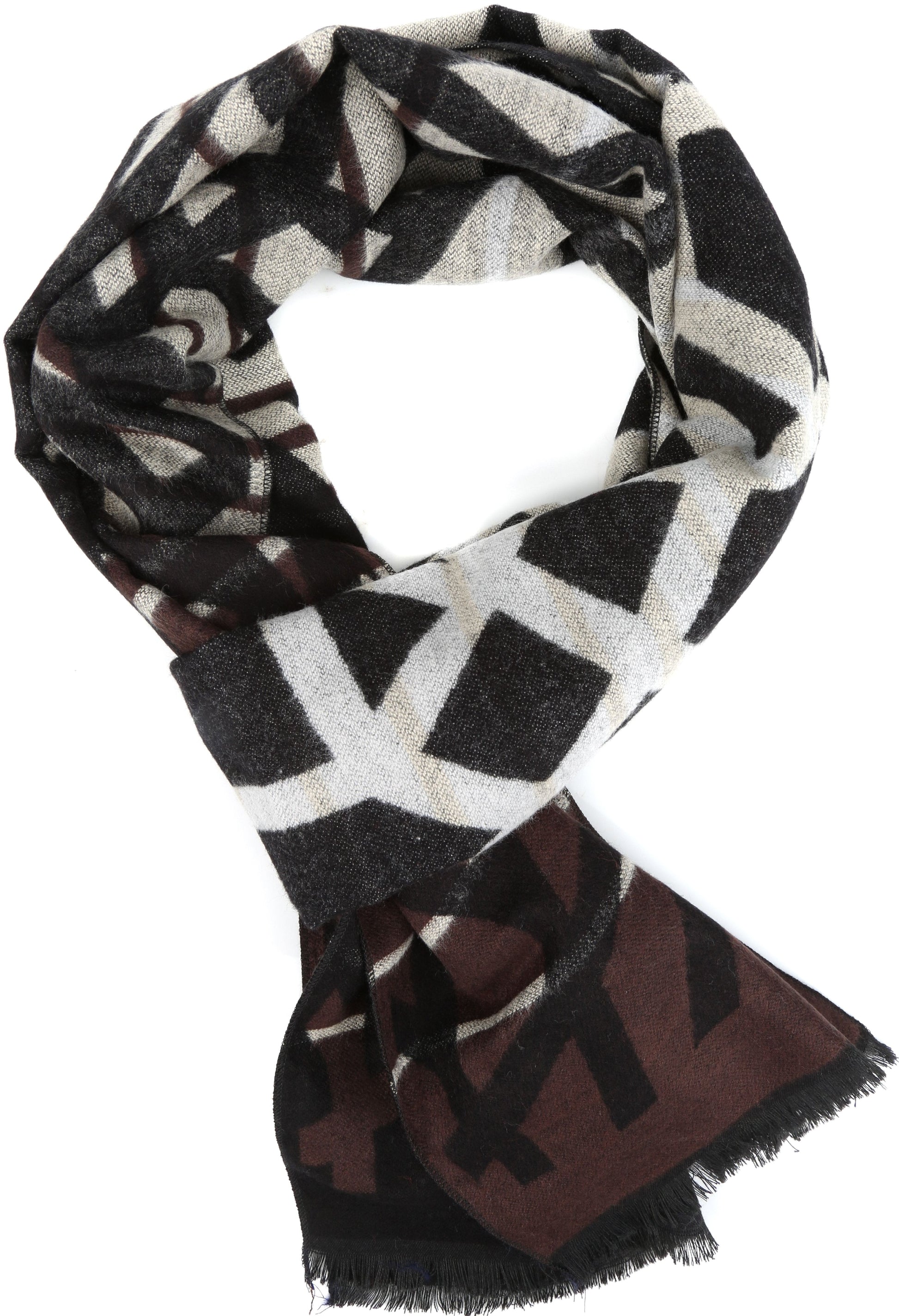 Sakkas Louek Long Wide Multi Colored Patterend UniSex Cashmere Feel Scarf - Concordia Style Boutique