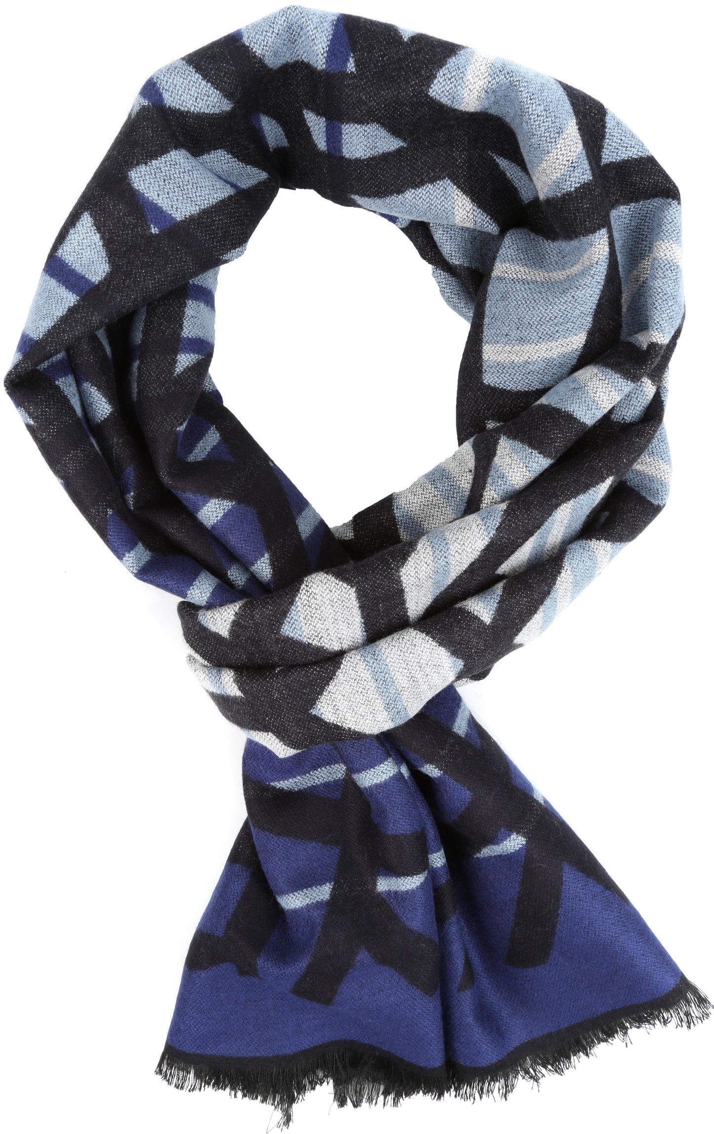 Sakkas Louek Long Wide Multi Colored Patterend UniSex Cashmere Feel Scarf - Concordia Style Boutique