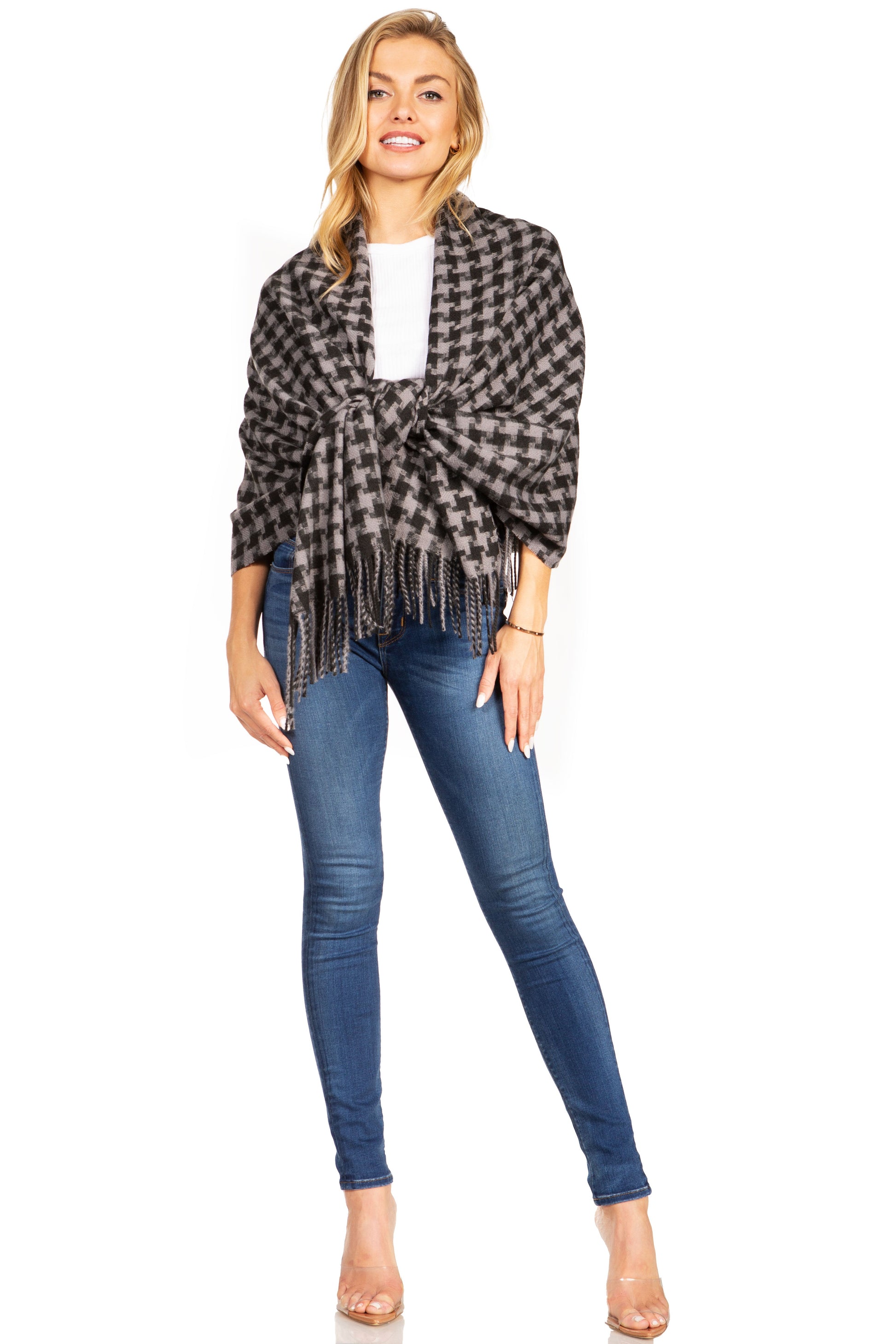 Sakkas Iris Warm Super Soft Cashmere Feel Pashmina Shawl / Scarf with Fringes - Concordia Style Boutique