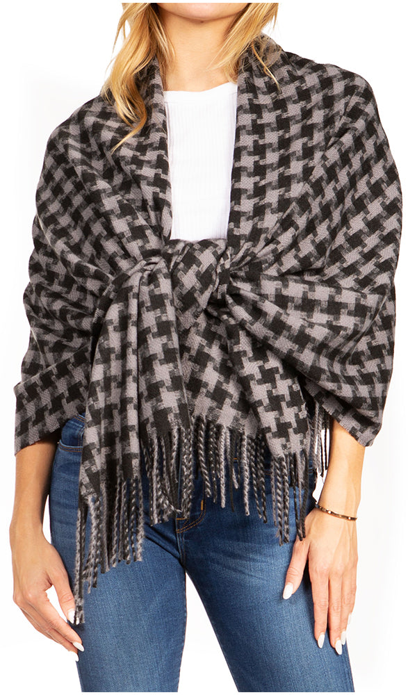 Sakkas Iris Warm Super Soft Cashmere Feel Pashmina Shawl / Scarf with Fringes - Concordia Style Boutique