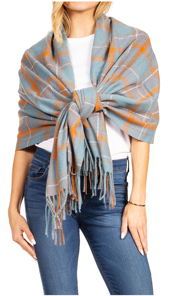 Sakkas Iris Warm Super Soft Cashmere Feel Pashmina Shawl / Scarf with Fringes - Concordia Style Boutique