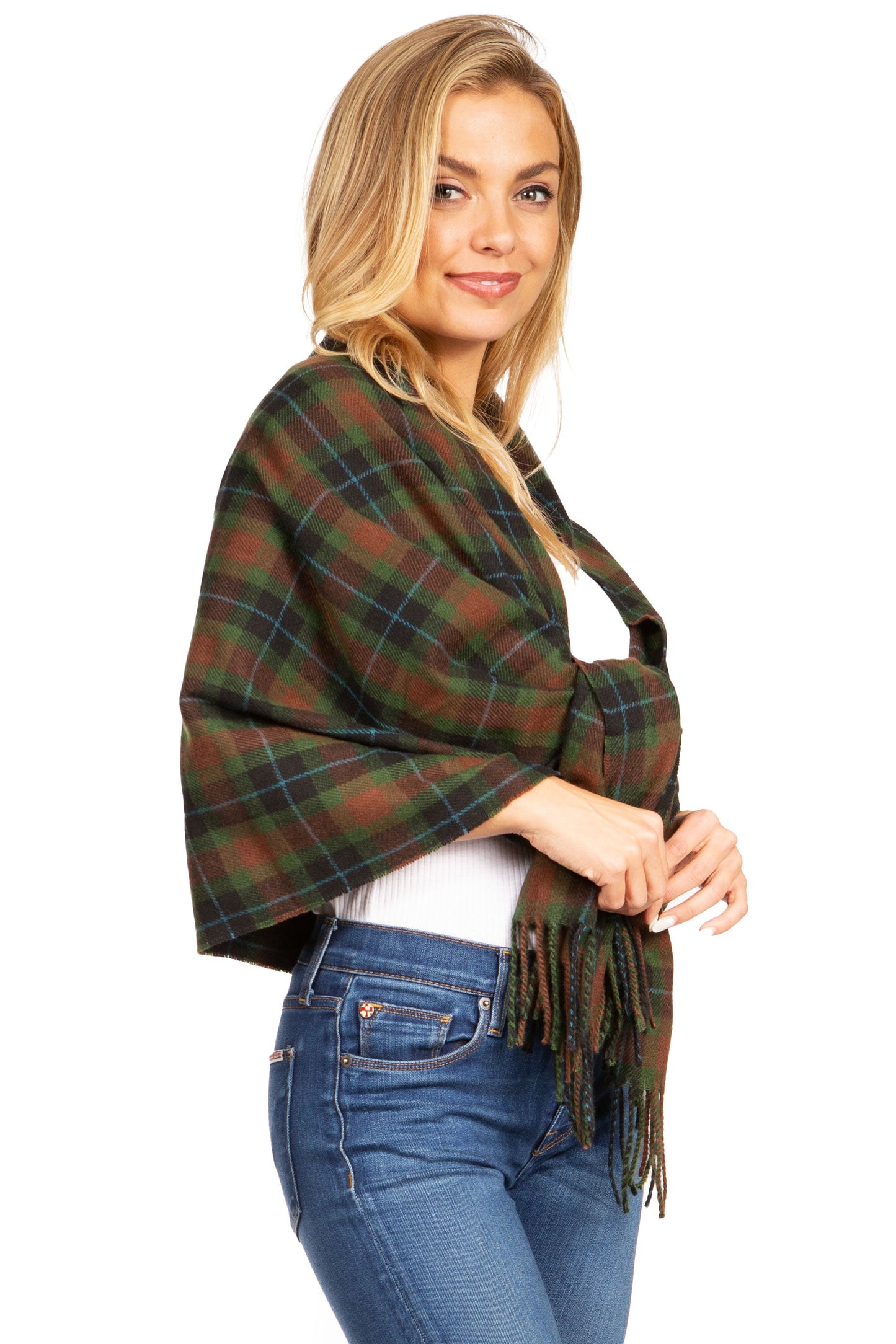 Sakkas Iris Warm Super Soft Cashmere Feel Pashmina Shawl / Scarf with Fringes - Concordia Style Boutique