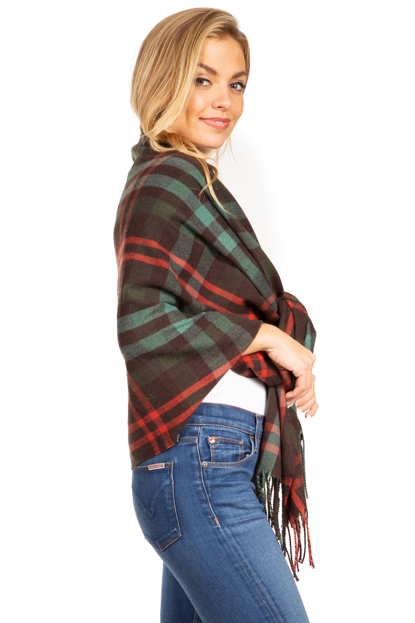 Sakkas Iris Warm Super Soft Cashmere Feel Pashmina Shawl / Scarf with Fringes - Concordia Style Boutique