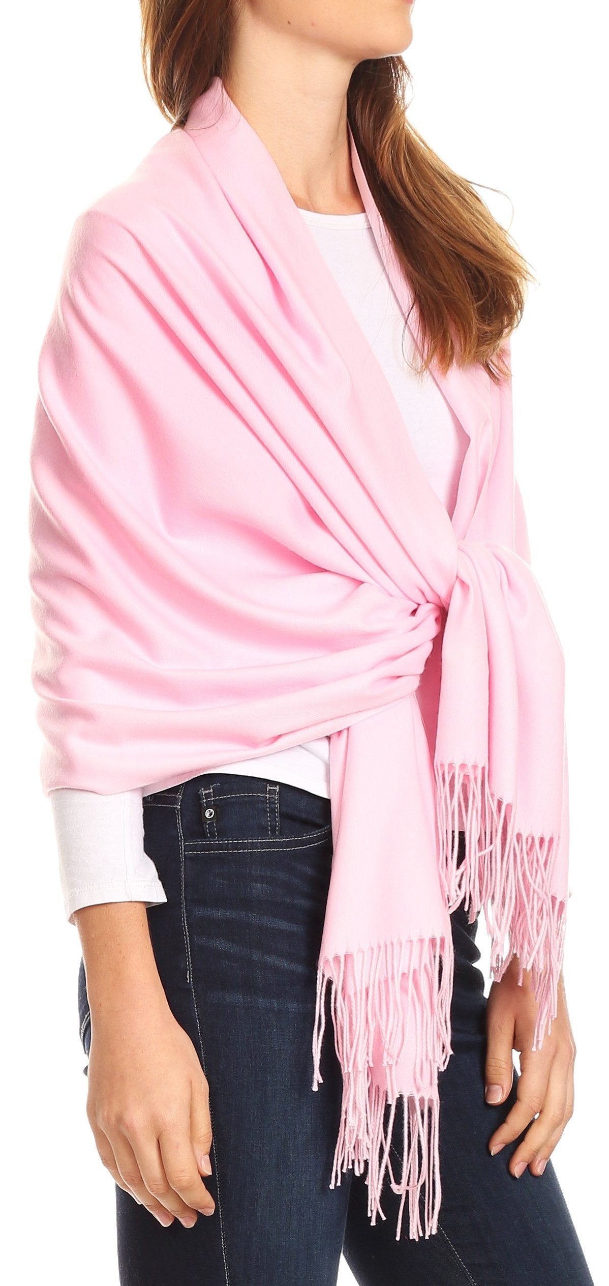 Sakkas Iris Warm Super Soft Cashmere Feel Pashmina Shawl / Scarf with Fringes - Concordia Style Boutique