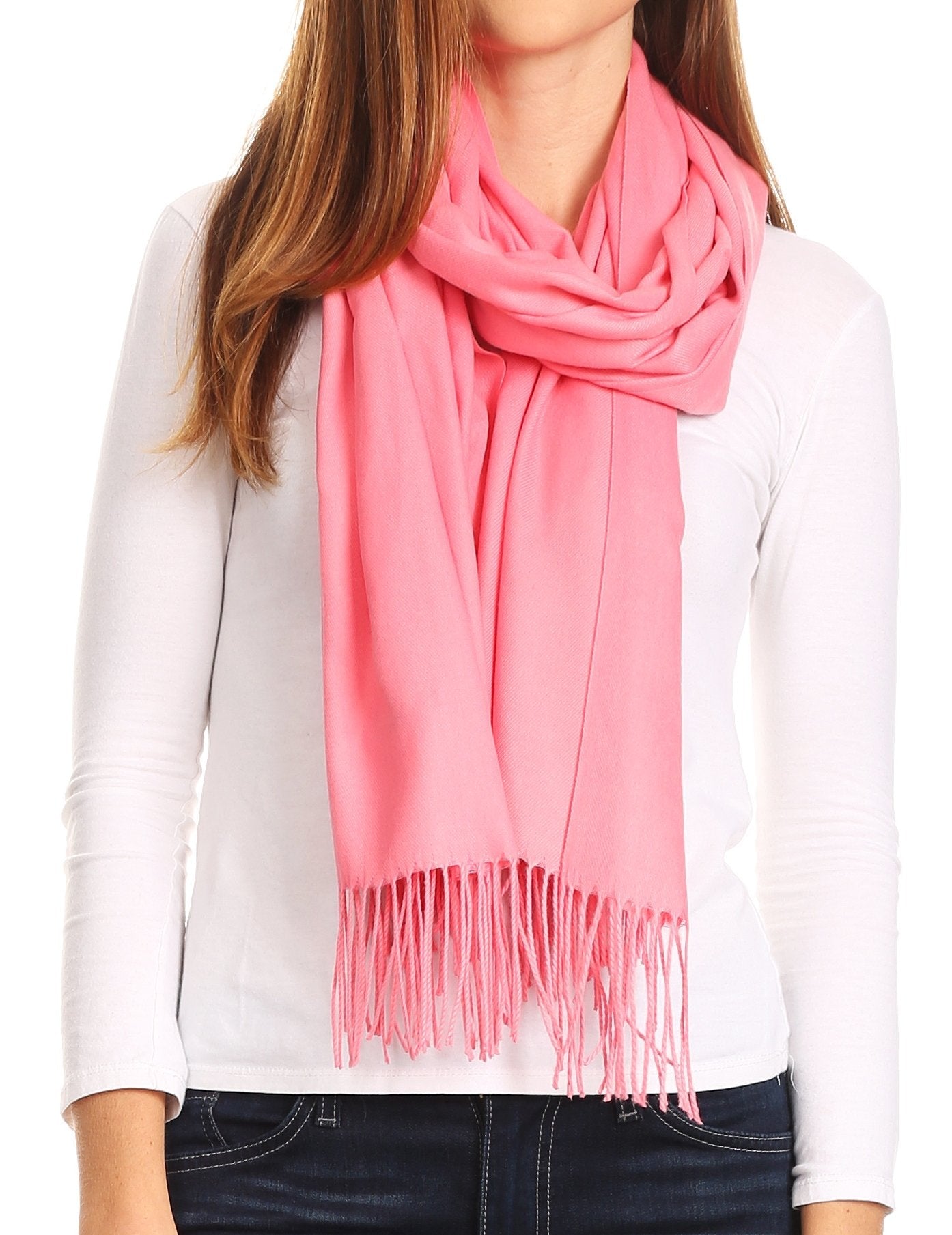 Sakkas Iris Warm Super Soft Cashmere Feel Pashmina Shawl / Scarf with Fringes - Concordia Style Boutique