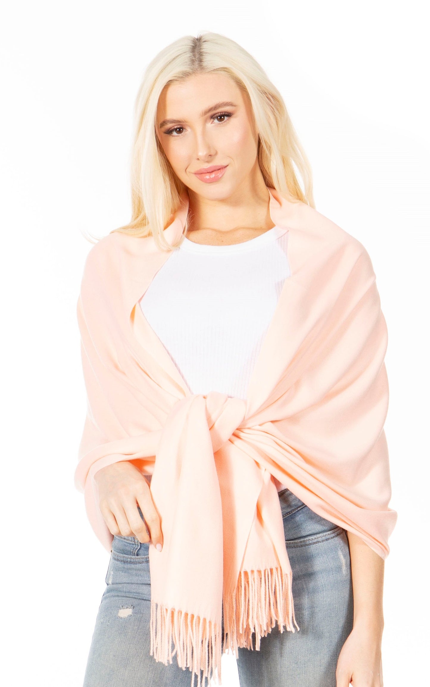 Sakkas Iris Warm Super Soft Cashmere Feel Pashmina Shawl / Scarf with Fringes - Concordia Style Boutique