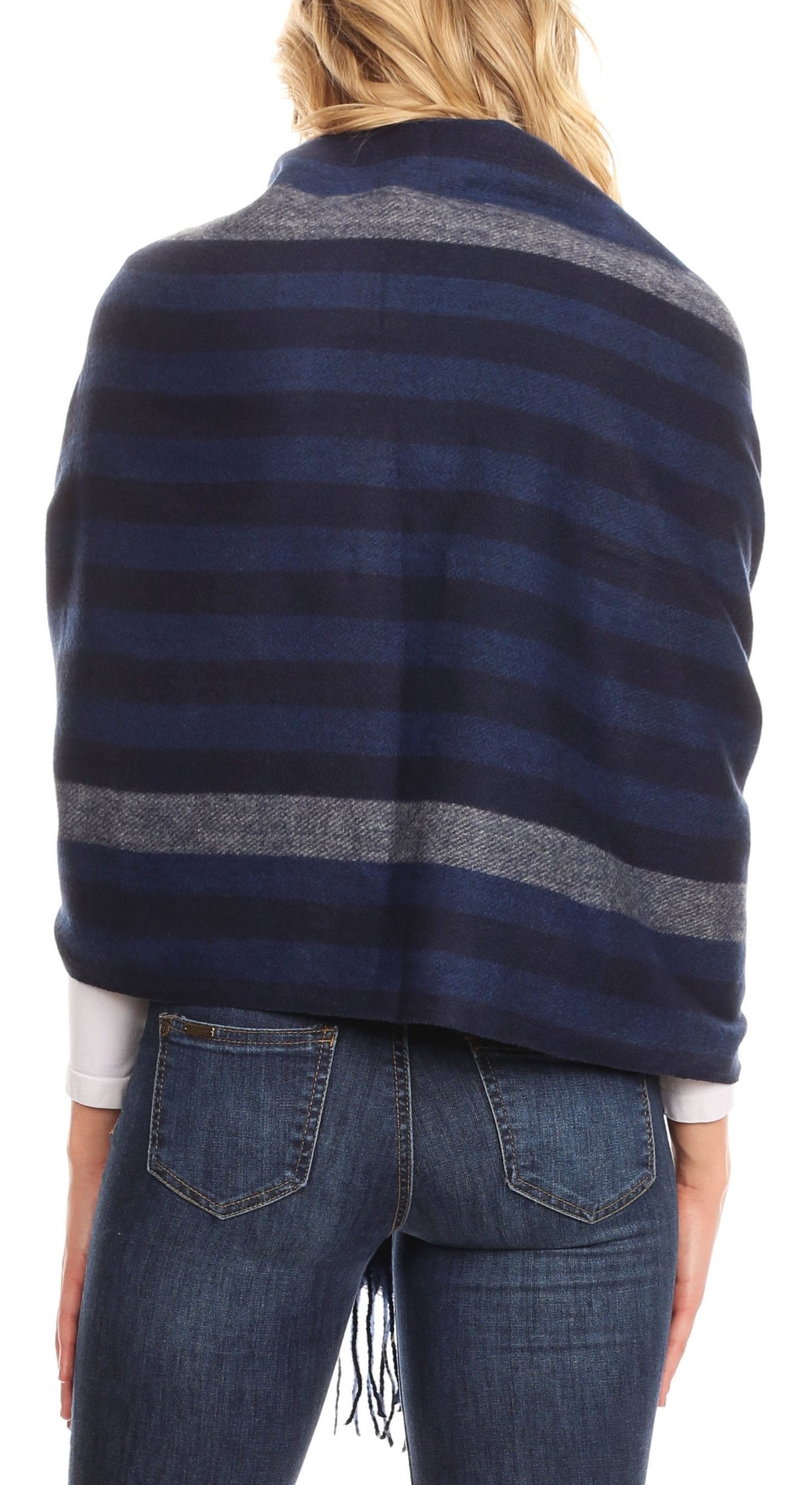 Sakkas Iris Warm Super Soft Cashmere Feel Pashmina Shawl / Scarf with Fringes - Concordia Style Boutique