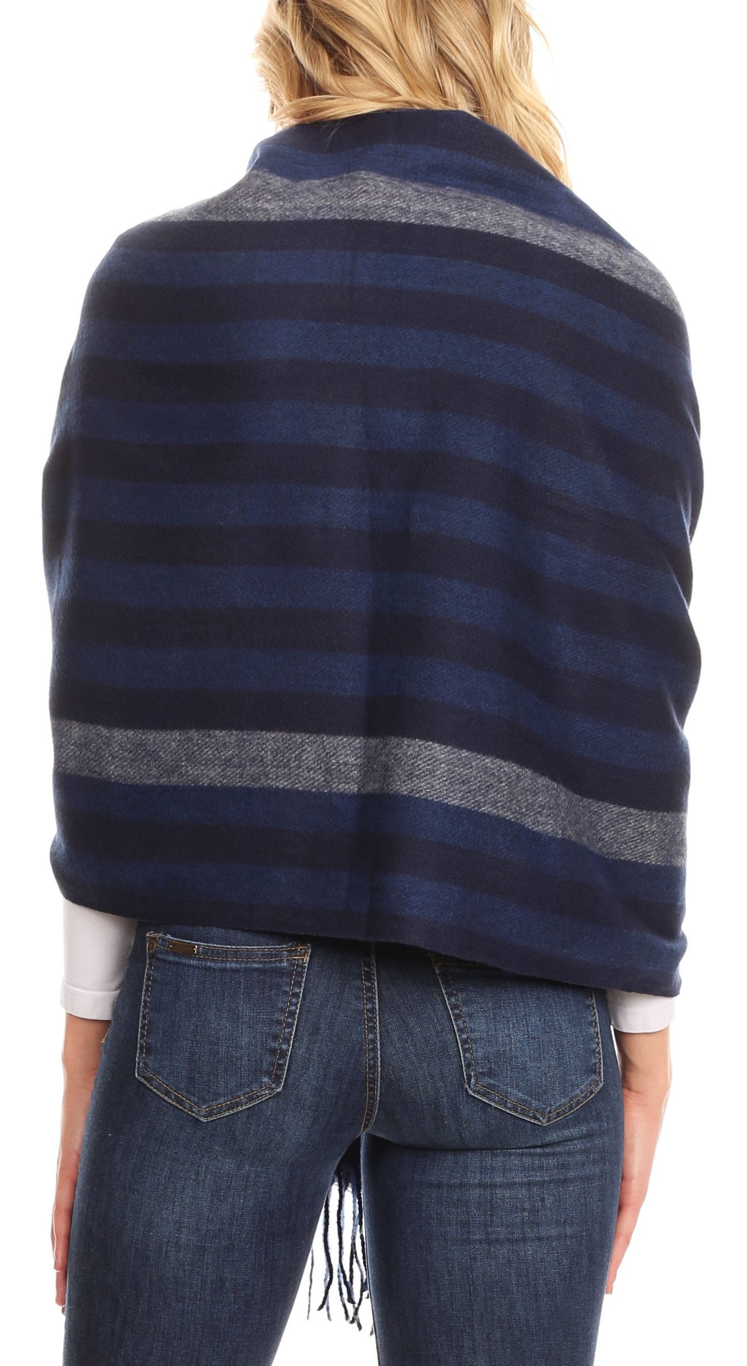 Sakkas Iris Warm Super Soft Cashmere Feel Pashmina Shawl / Scarf with Fringes - Concordia Style Boutique