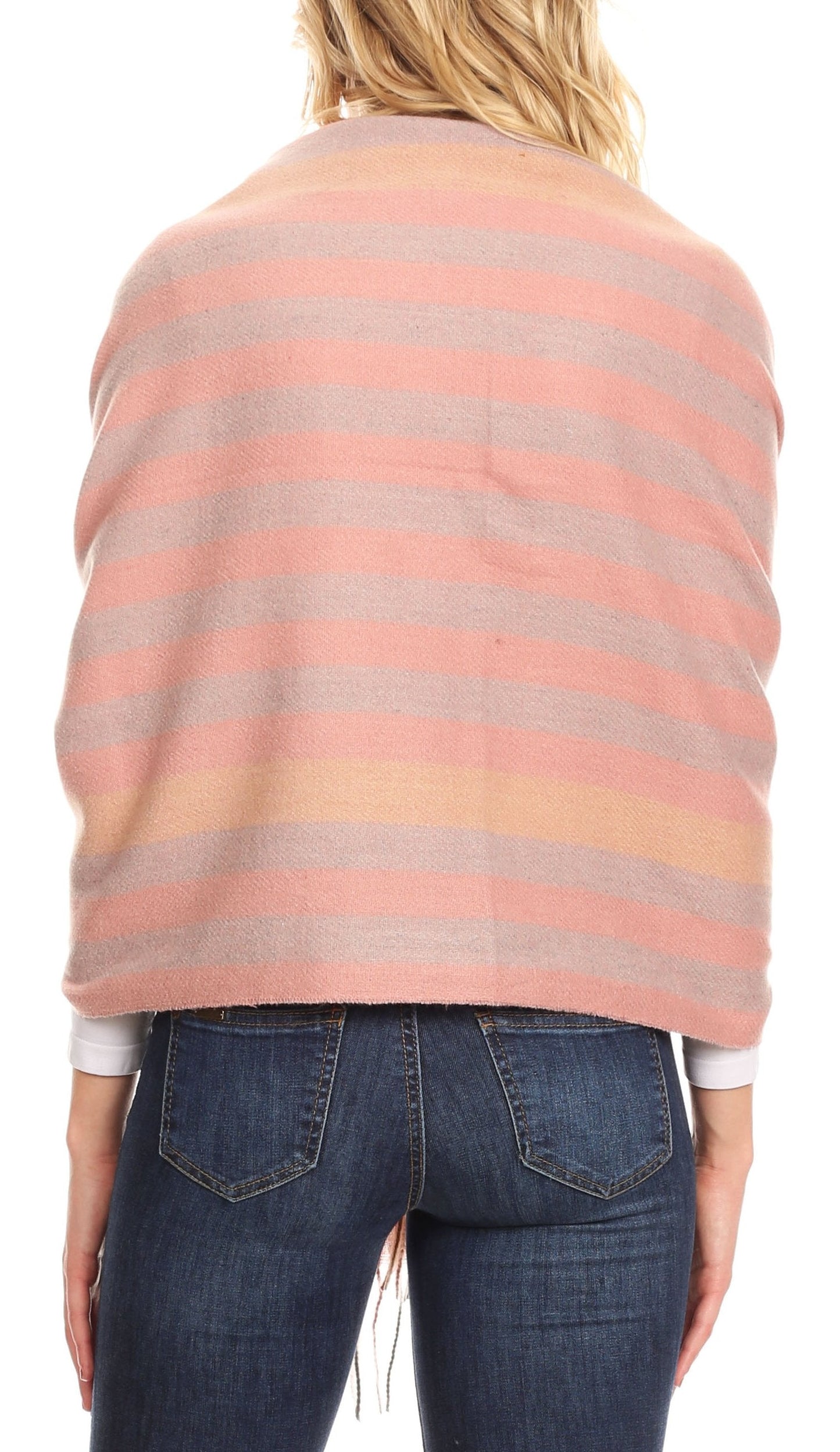 Sakkas Iris Warm Super Soft Cashmere Feel Pashmina Shawl / Scarf with Fringes - Concordia Style Boutique