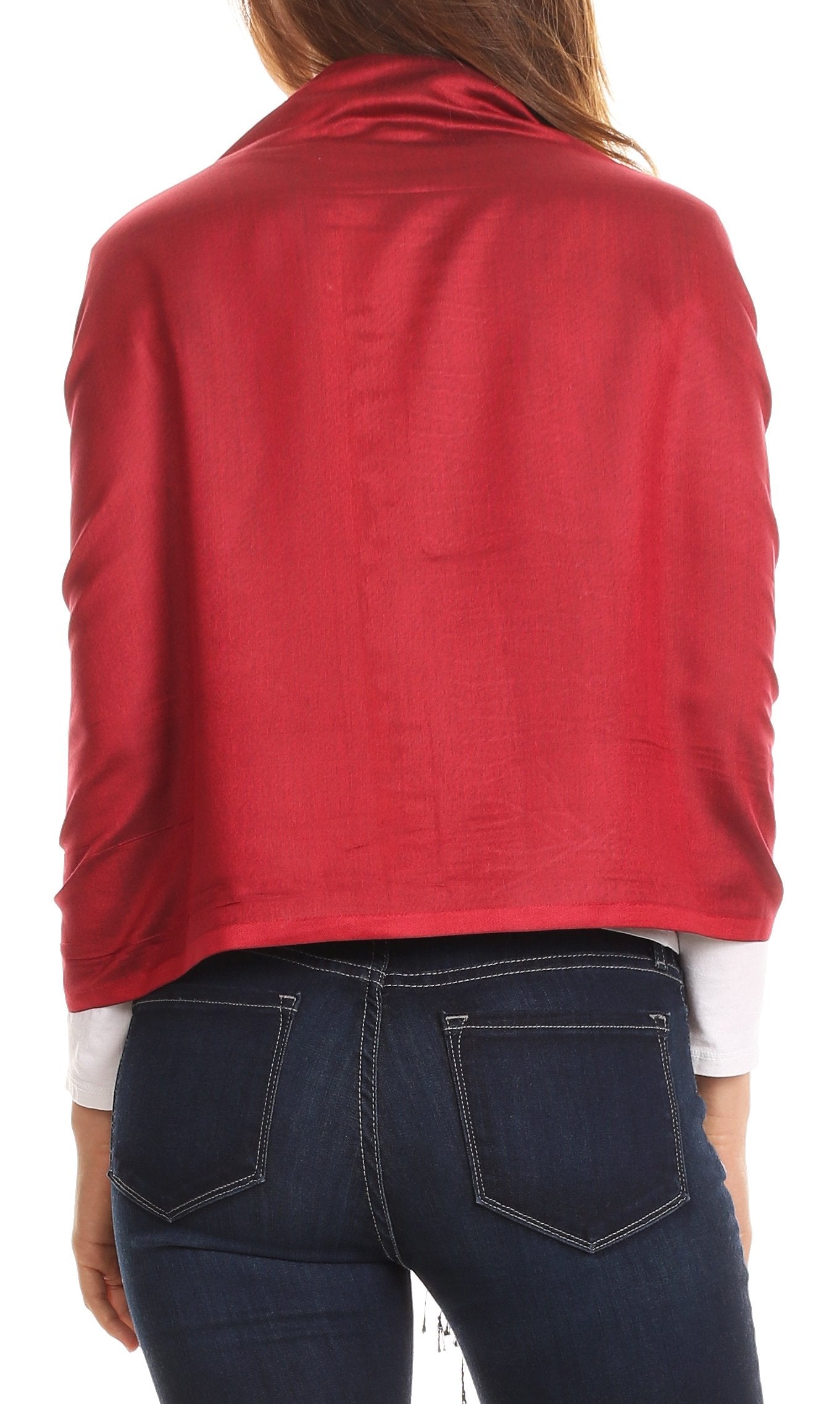 Sakkas Carine Reversible Soft Solid Slight Shimmer Pashmina/ Shawl/ Wrap/ Stole - Concordia Style Boutique