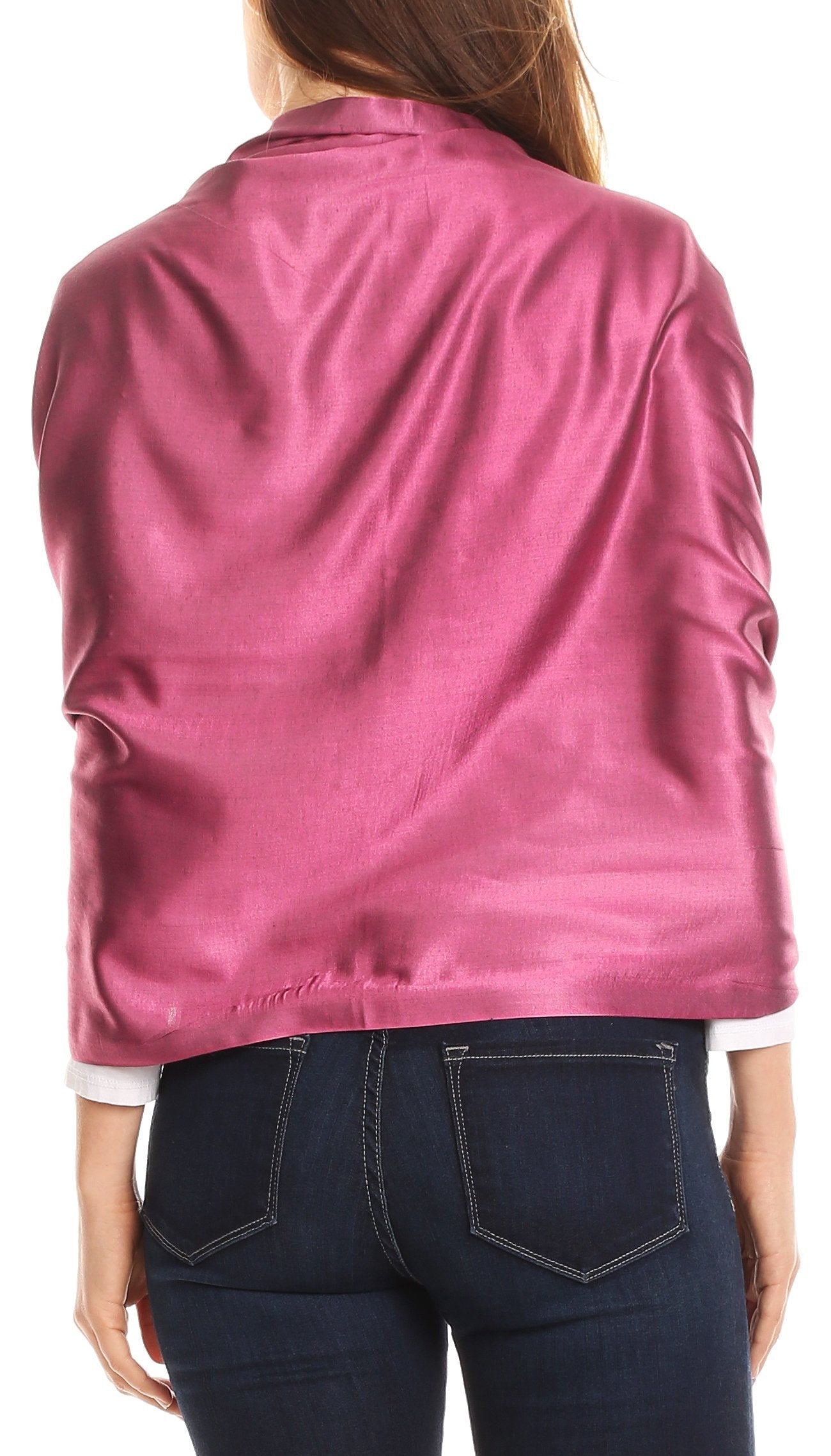 Sakkas Carine Reversible Soft Solid Slight Shimmer Pashmina/ Shawl/ Wrap/ Stole - Concordia Style Boutique