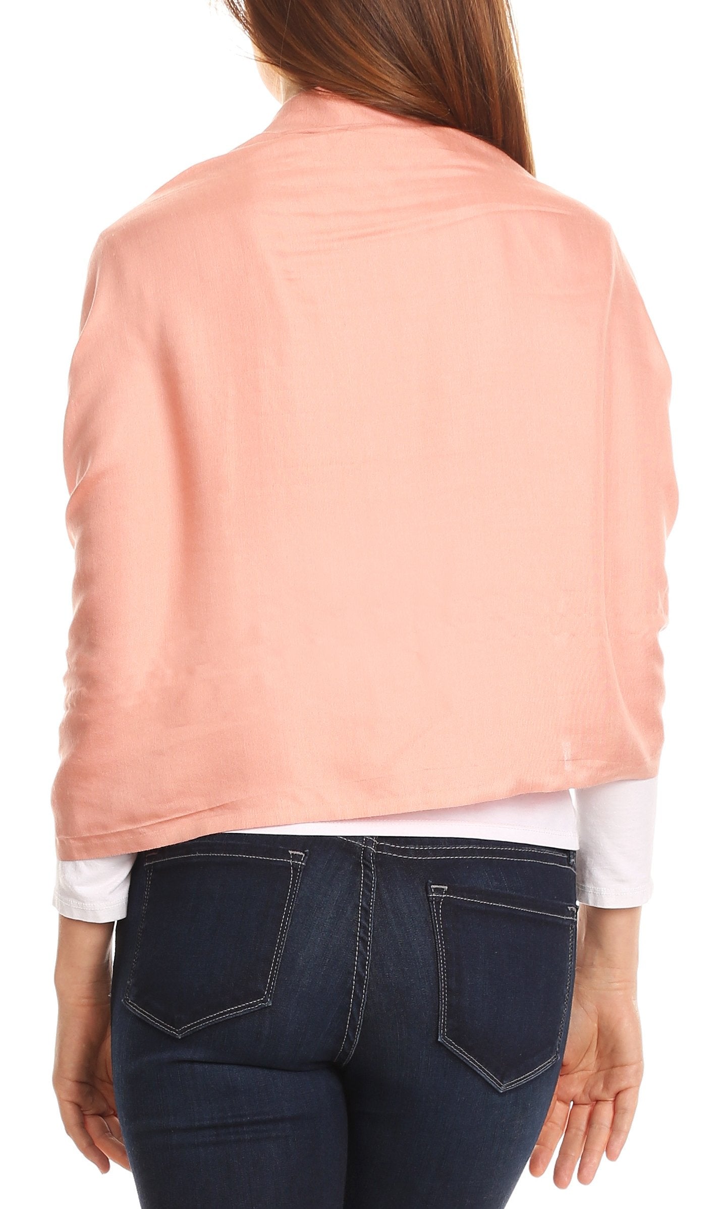 Sakkas Carine Reversible Soft Solid Slight Shimmer Pashmina/ Shawl/ Wrap/ Stole - Concordia Style Boutique