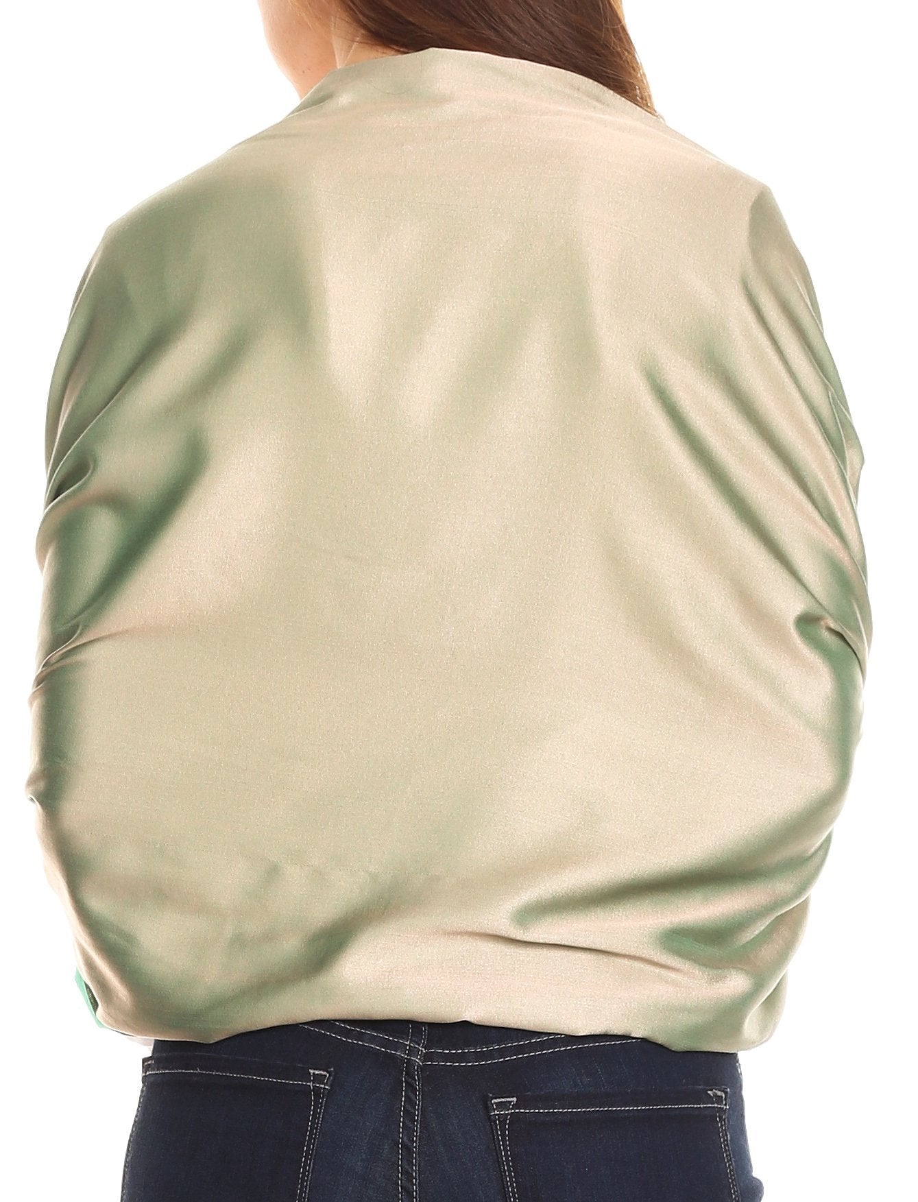 Sakkas Carine Reversible Soft Solid Slight Shimmer Pashmina/ Shawl/ Wrap/ Stole - Concordia Style Boutique