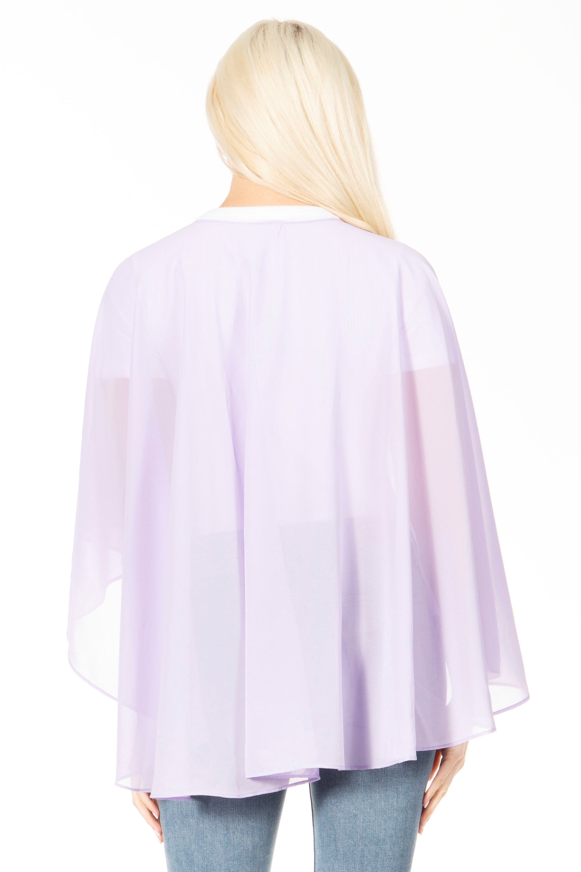 Sakkas Anya Women's Soft Chiffon Wedding Bridesmaid Bridal Cape Wrap Bolero Shrug - Concordia Style Boutique