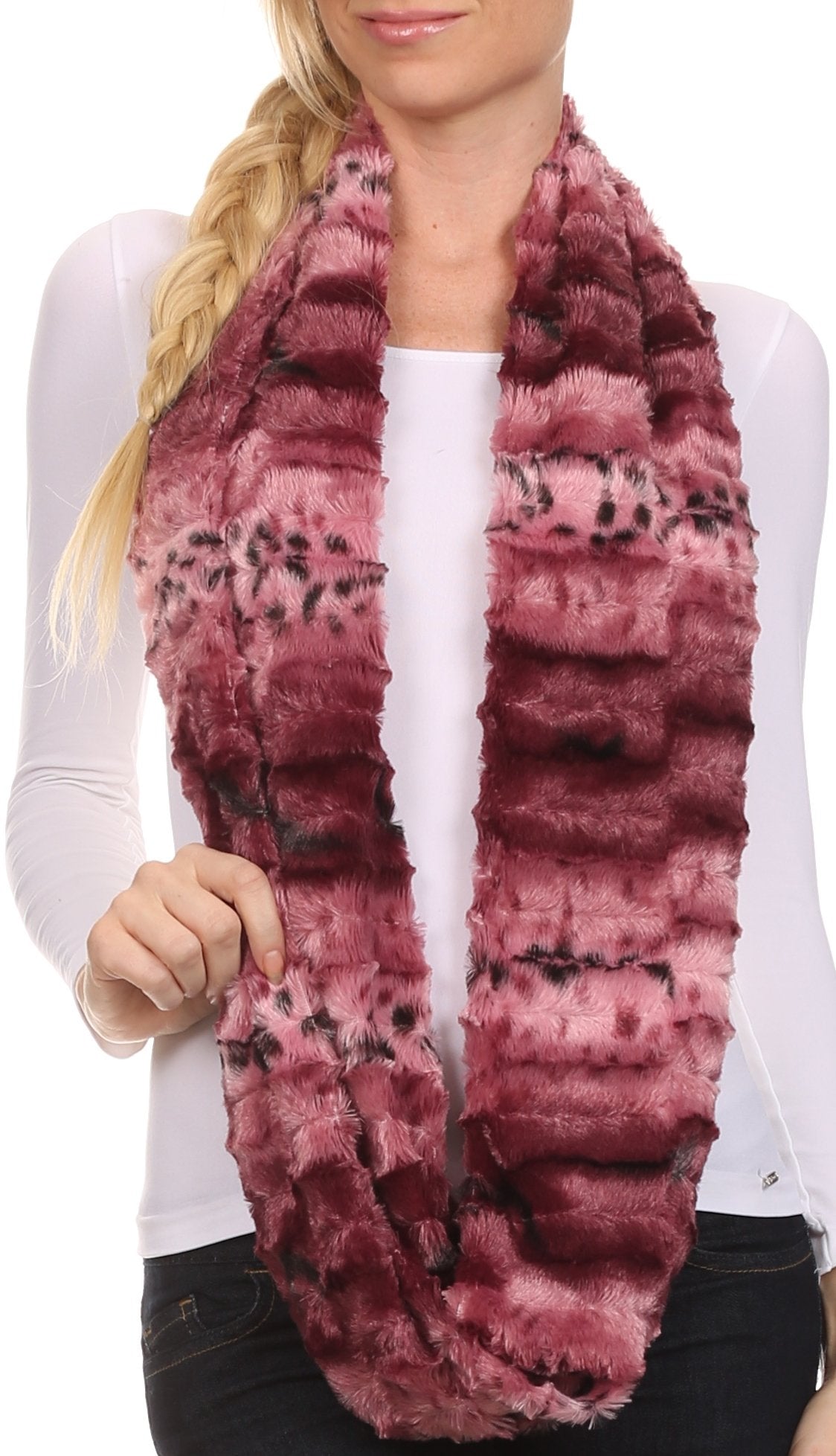 Sakkas Abhy Soft Fall Winter Furry Infinity Wrap Scarf - Concordia Style Boutique