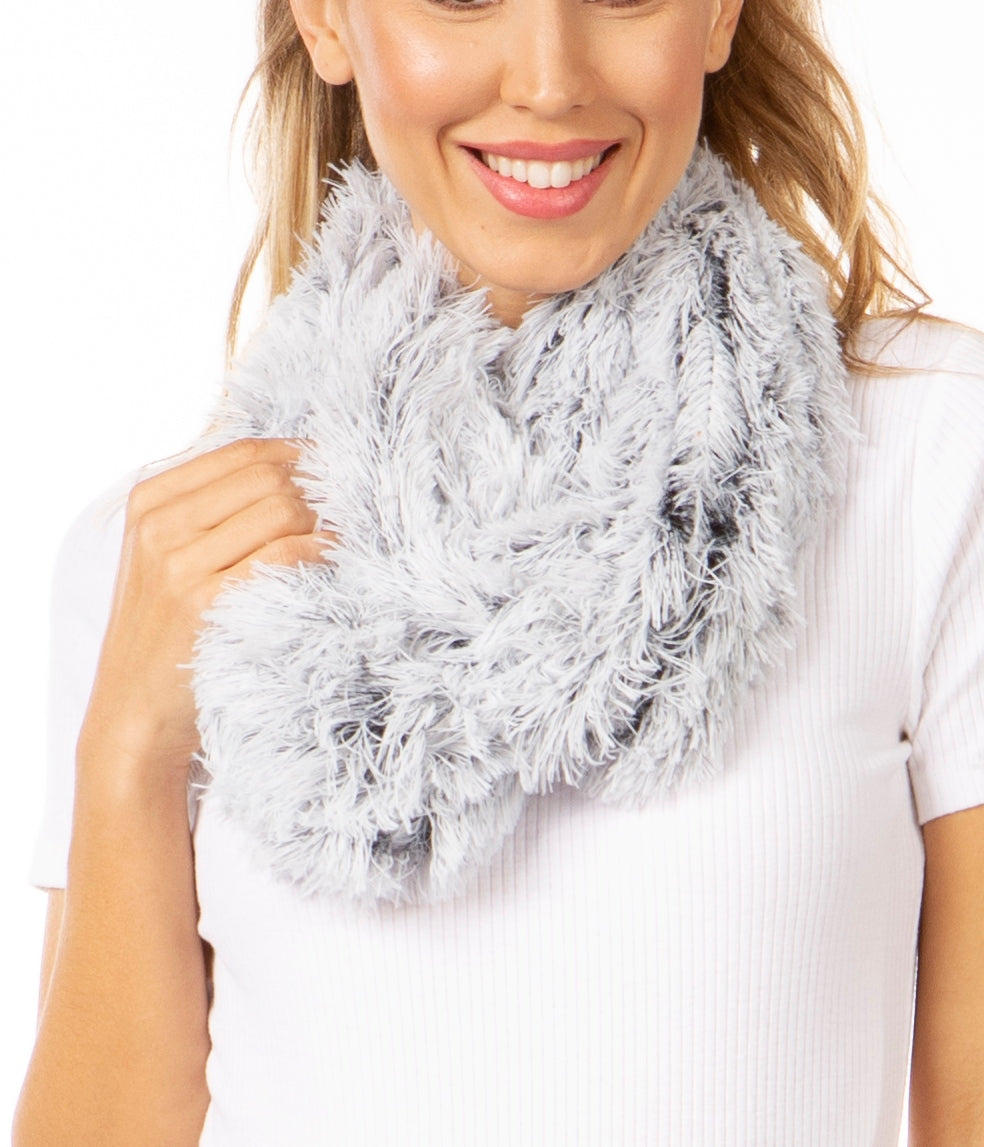 Sakkas Abhy Soft Fall Winter Furry Infinity Wrap Scarf - Concordia Style Boutique