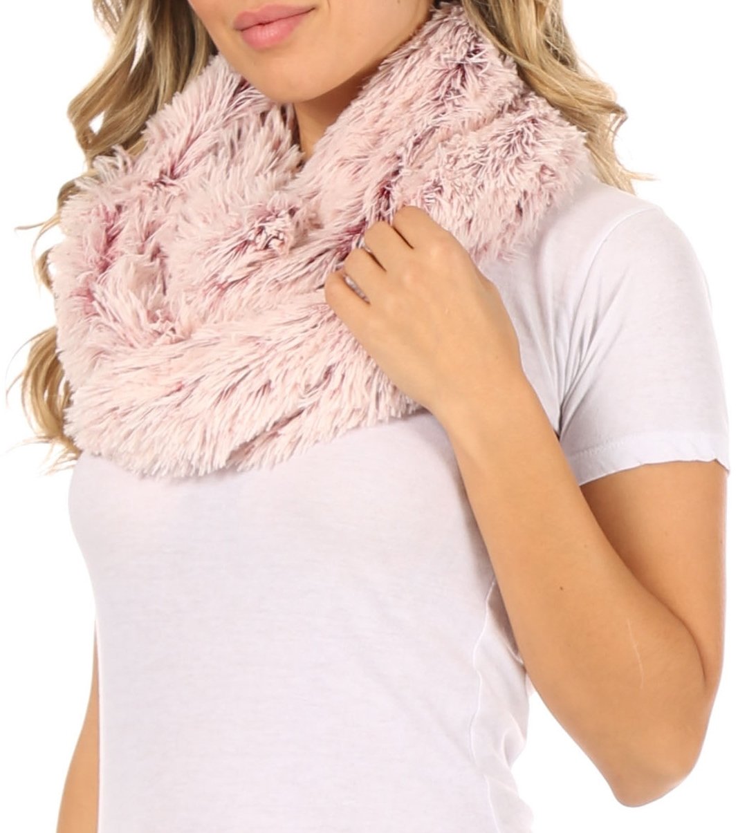Sakkas Abhy Soft Fall Winter Furry Infinity Wrap Scarf - Concordia Style Boutique