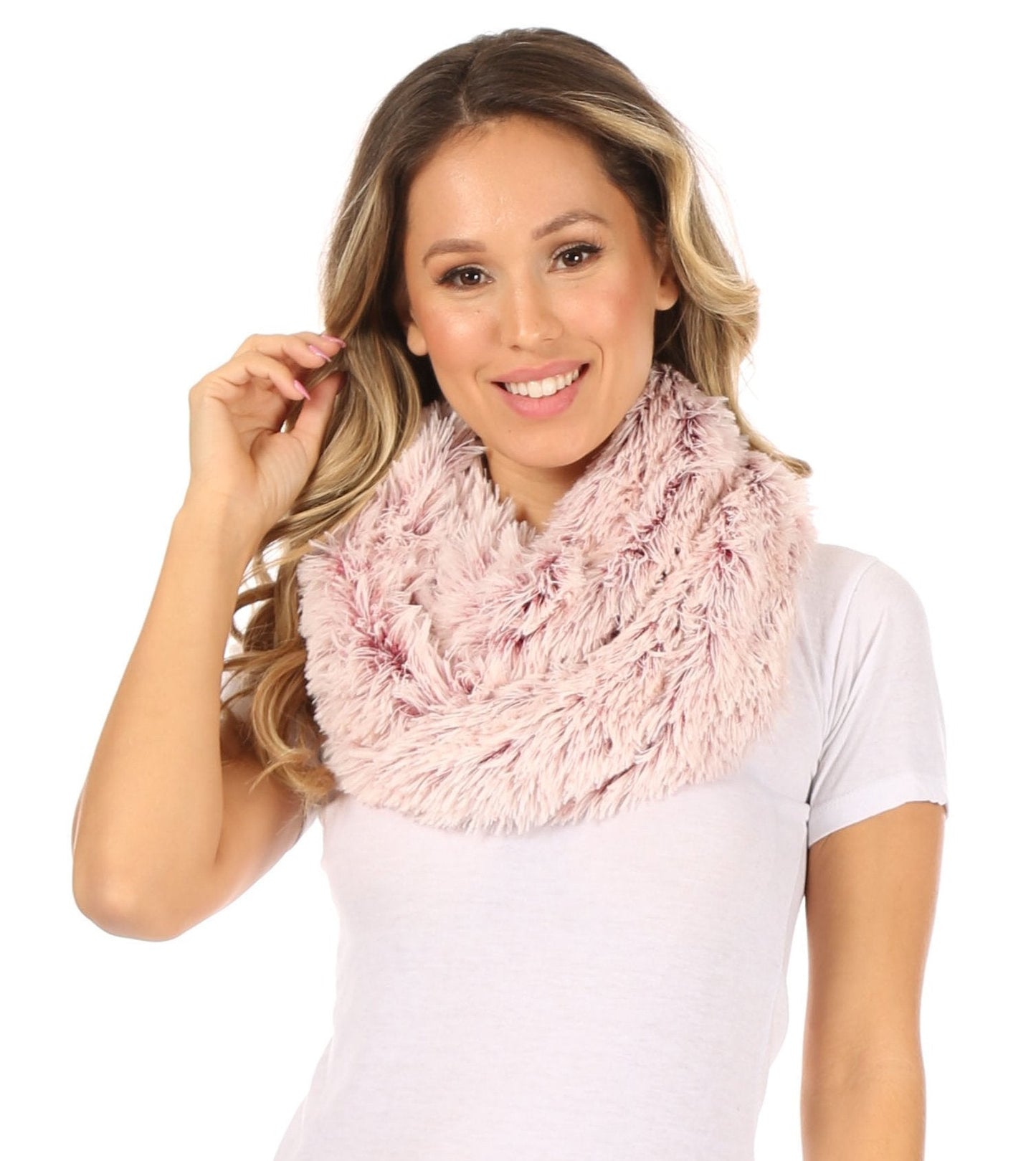 Sakkas Abhy Soft Fall Winter Furry Infinity Wrap Scarf - Concordia Style Boutique