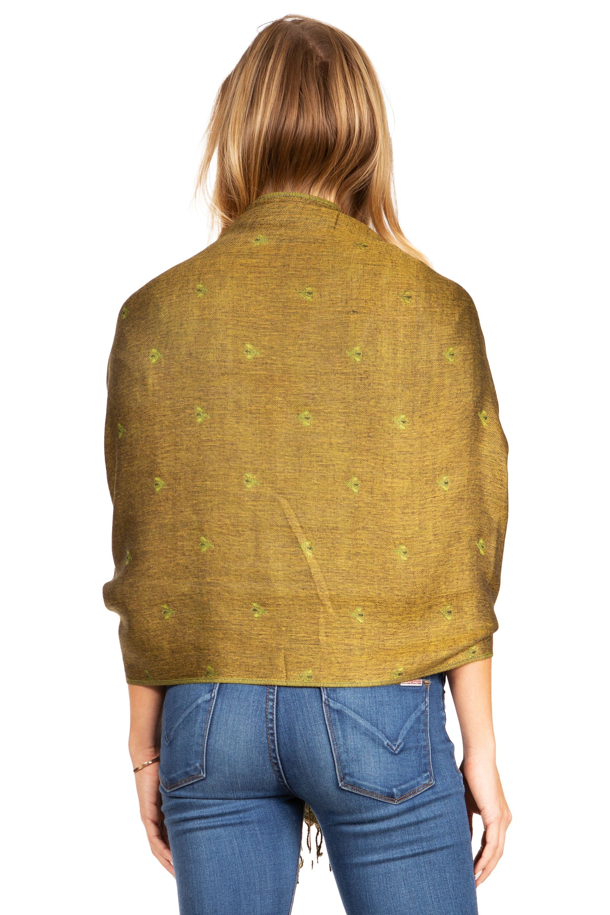 Sakkas Gianna Women's Silky Soft Reversible Floral Woven Pashmina Scarf Shawl Wrap - Concordia Style Boutique