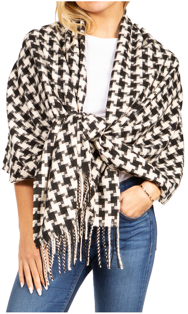 Sakkas Martinna Women's Winter Warm Super Soft and Light Pattern Shawl Scarf Wrap - Concordia Style Boutique