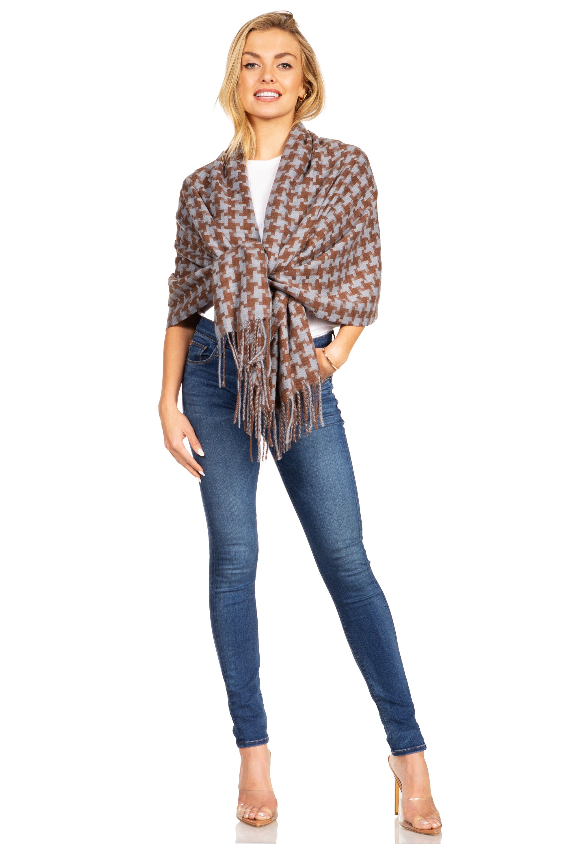 Sakkas Martinna Women's Winter Warm Super Soft and Light Pattern Shawl Scarf Wrap - Concordia Style Boutique