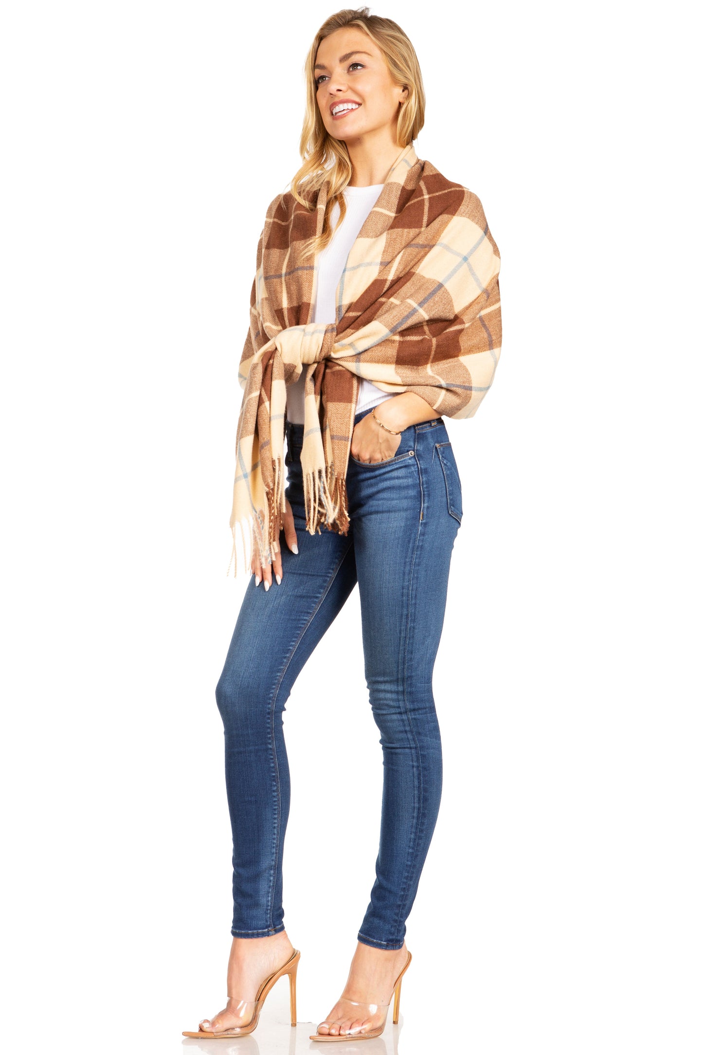 Sakkas Martinna Women's Winter Warm Super Soft and Light Pattern Shawl Scarf Wrap - Concordia Style Boutique
