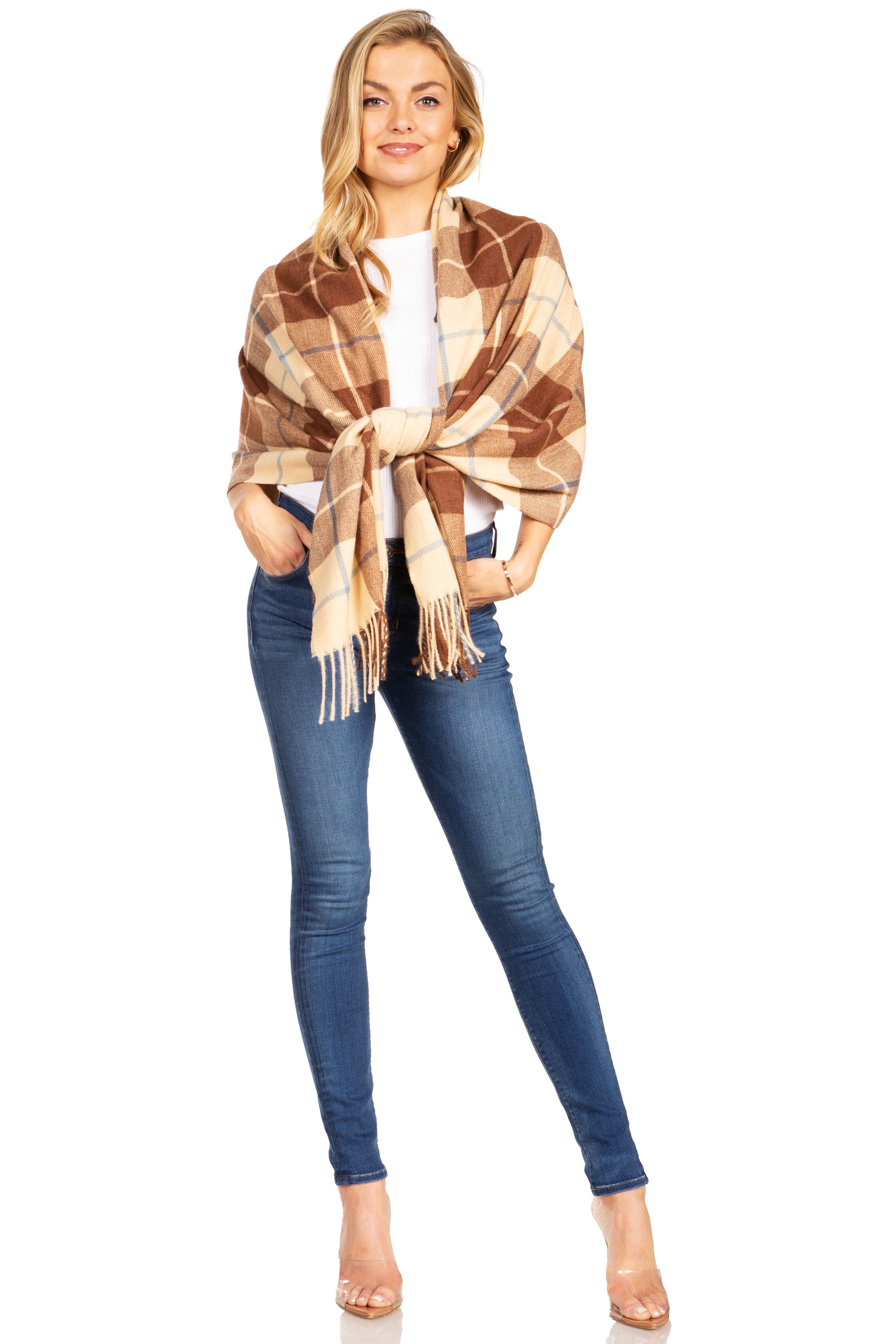 Sakkas Martinna Women's Winter Warm Super Soft and Light Pattern Shawl Scarf Wrap - Concordia Style Boutique
