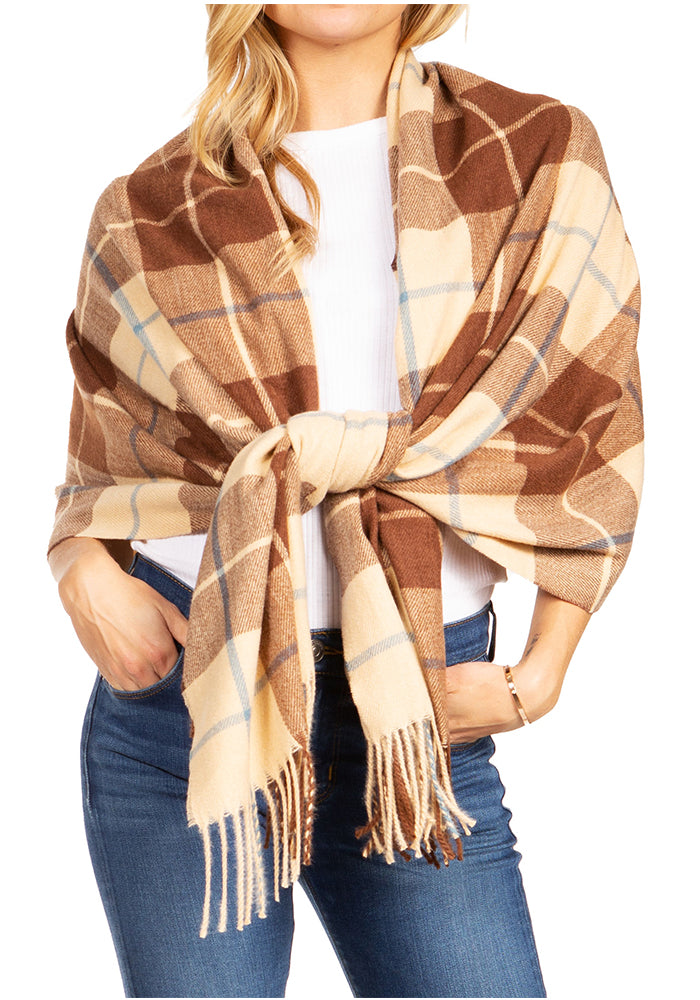 Sakkas Martinna Women's Winter Warm Super Soft and Light Pattern Shawl Scarf Wrap - Concordia Style Boutique