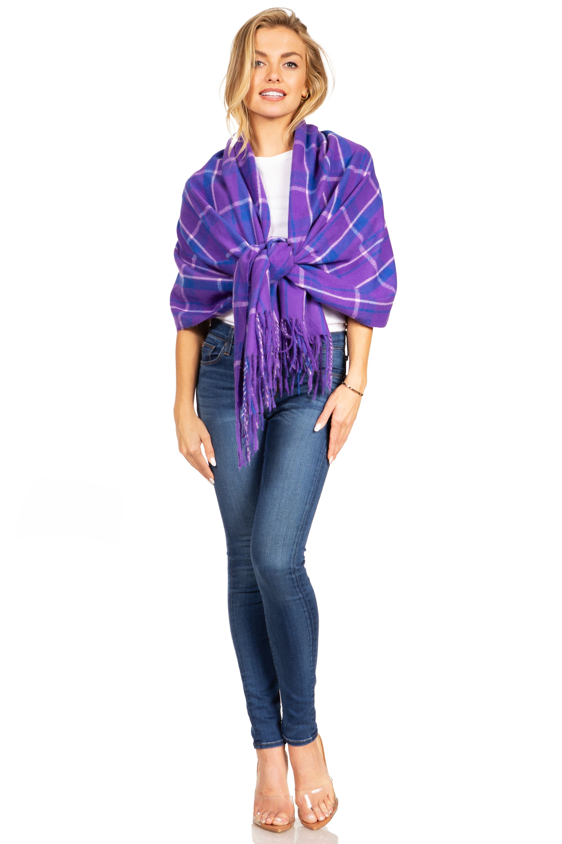 Sakkas Martinna Women's Winter Warm Super Soft and Light Pattern Shawl Scarf Wrap - Concordia Style Boutique