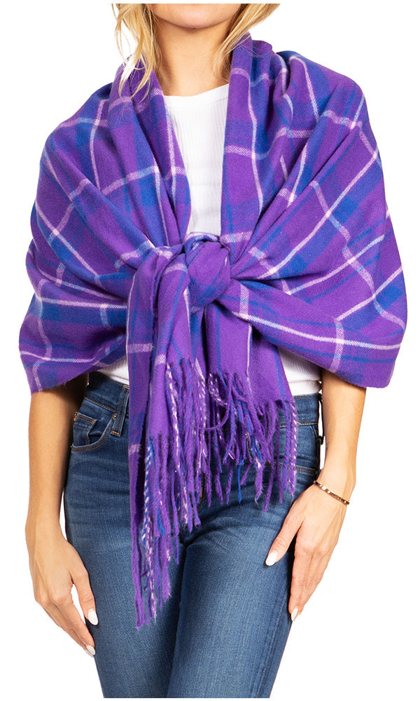 Sakkas Martinna Women's Winter Warm Super Soft and Light Pattern Shawl Scarf Wrap - Concordia Style Boutique