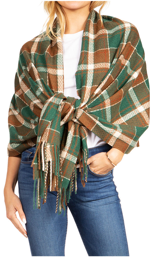 Sakkas Martinna Women's Winter Warm Super Soft and Light Pattern Shawl Scarf Wrap - Concordia Style Boutique