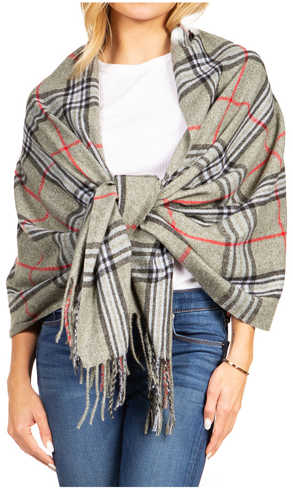 Sakkas Martinna Women's Winter Warm Super Soft and Light Pattern Shawl Scarf Wrap - Concordia Style Boutique