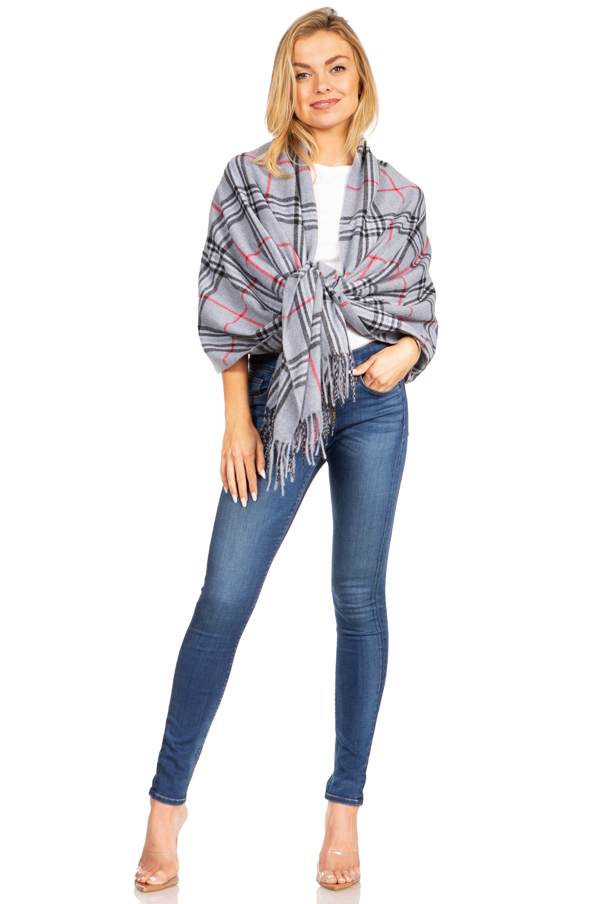 Sakkas Martinna Women's Winter Warm Super Soft and Light Pattern Shawl Scarf Wrap - Concordia Style Boutique