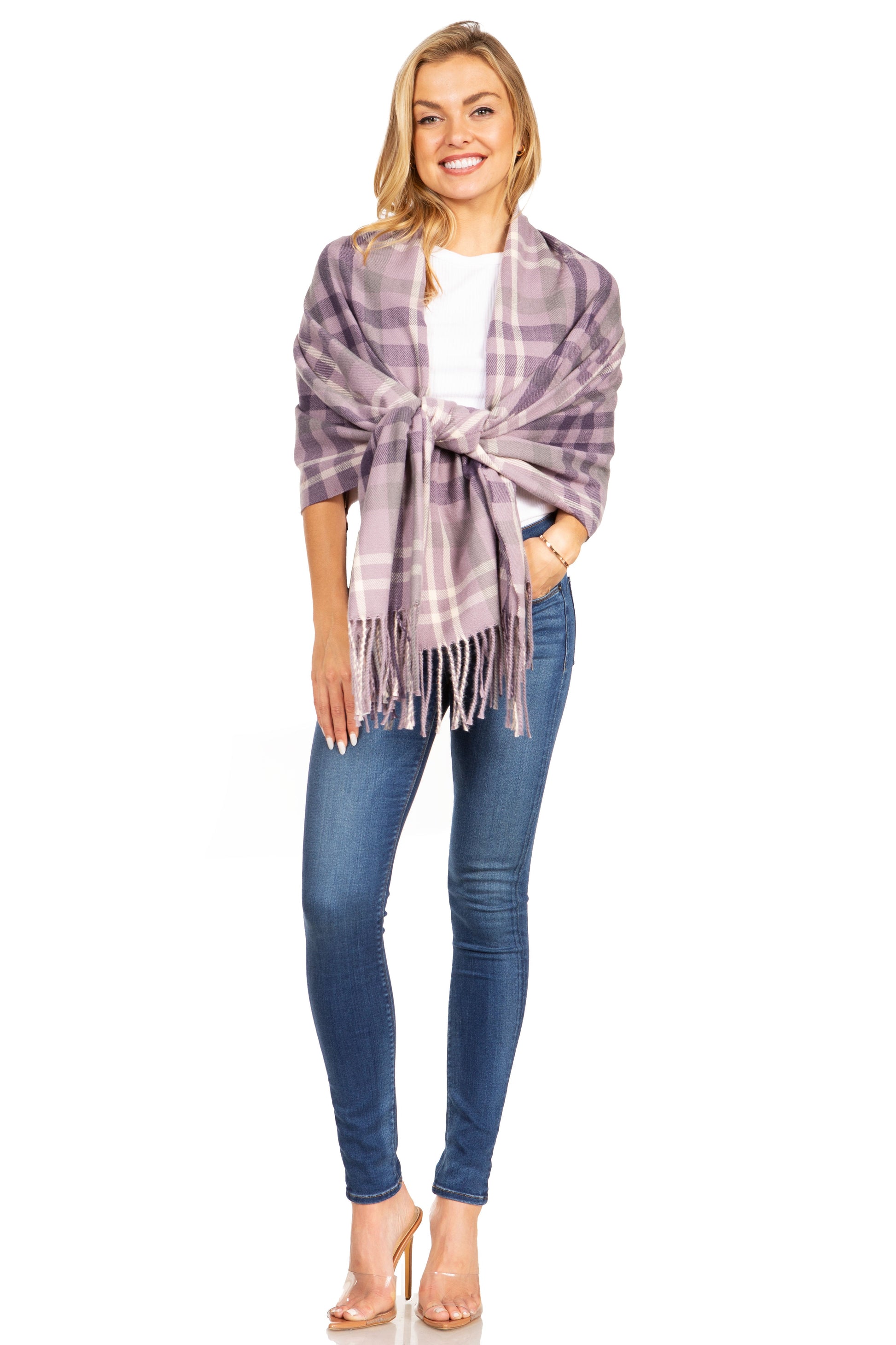 Sakkas Martinna Women's Winter Warm Super Soft and Light Pattern Shawl Scarf Wrap - Concordia Style Boutique