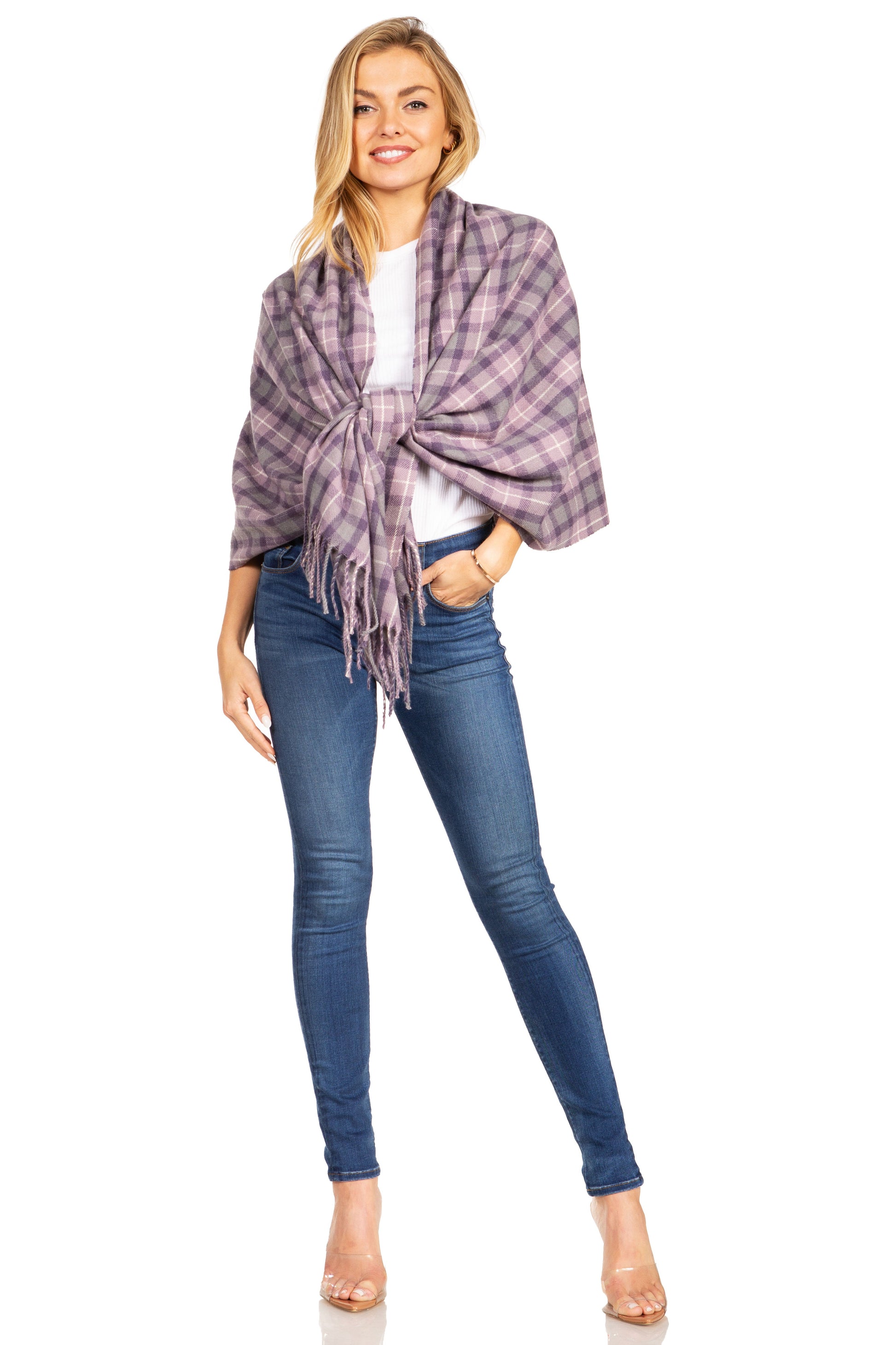 Sakkas Martinna Women's Winter Warm Super Soft and Light Pattern Shawl Scarf Wrap - Concordia Style Boutique