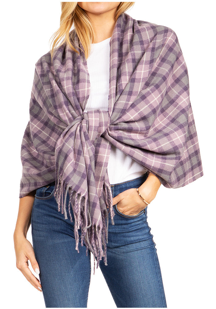 Sakkas Martinna Women's Winter Warm Super Soft and Light Pattern Shawl Scarf Wrap - Concordia Style Boutique